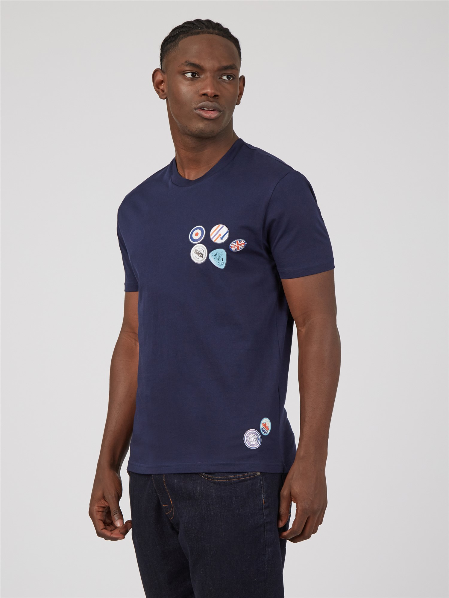 Mod Badge Print T-Shirt