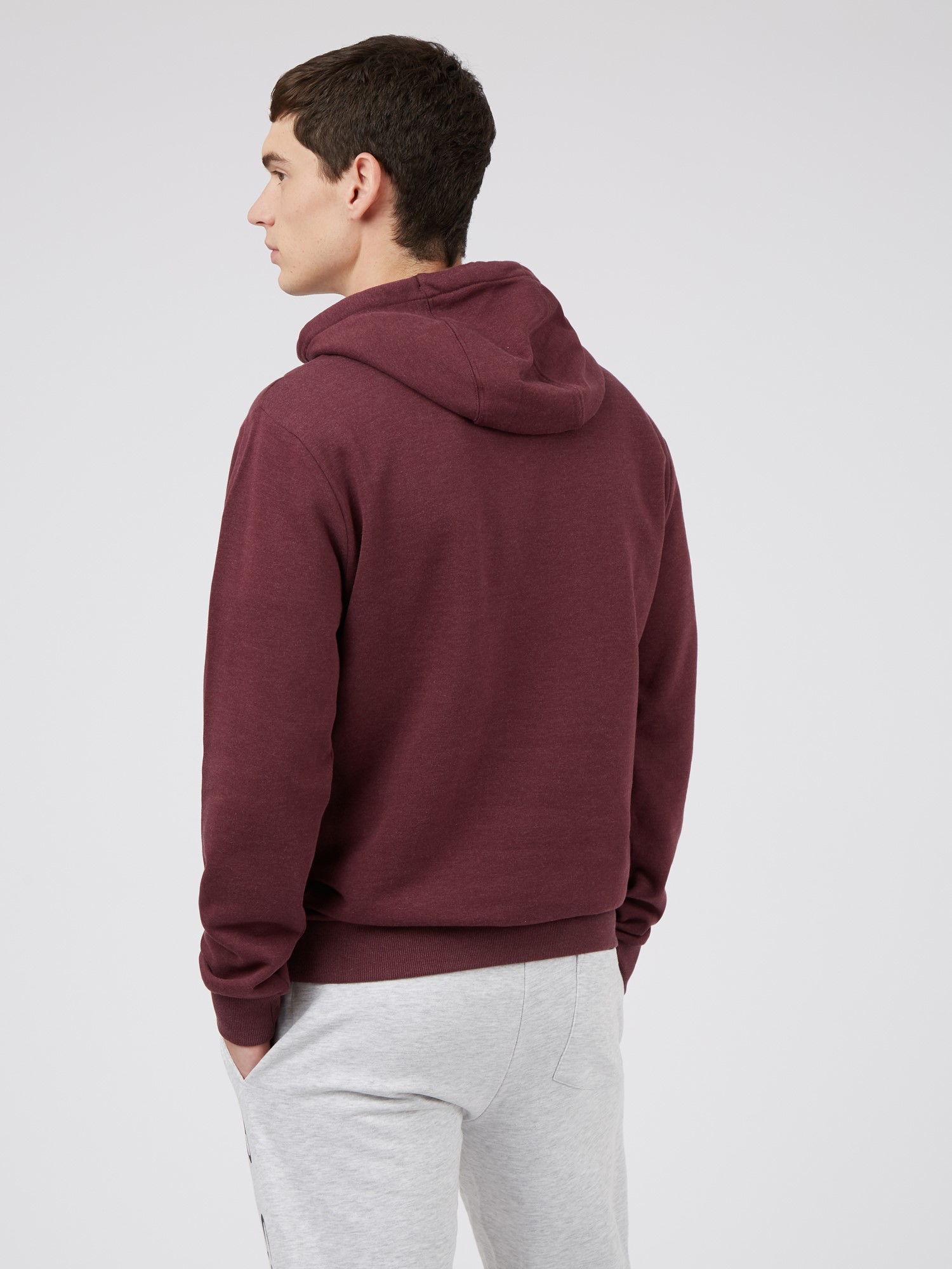 Casual Logo Hoodie - Wine Red