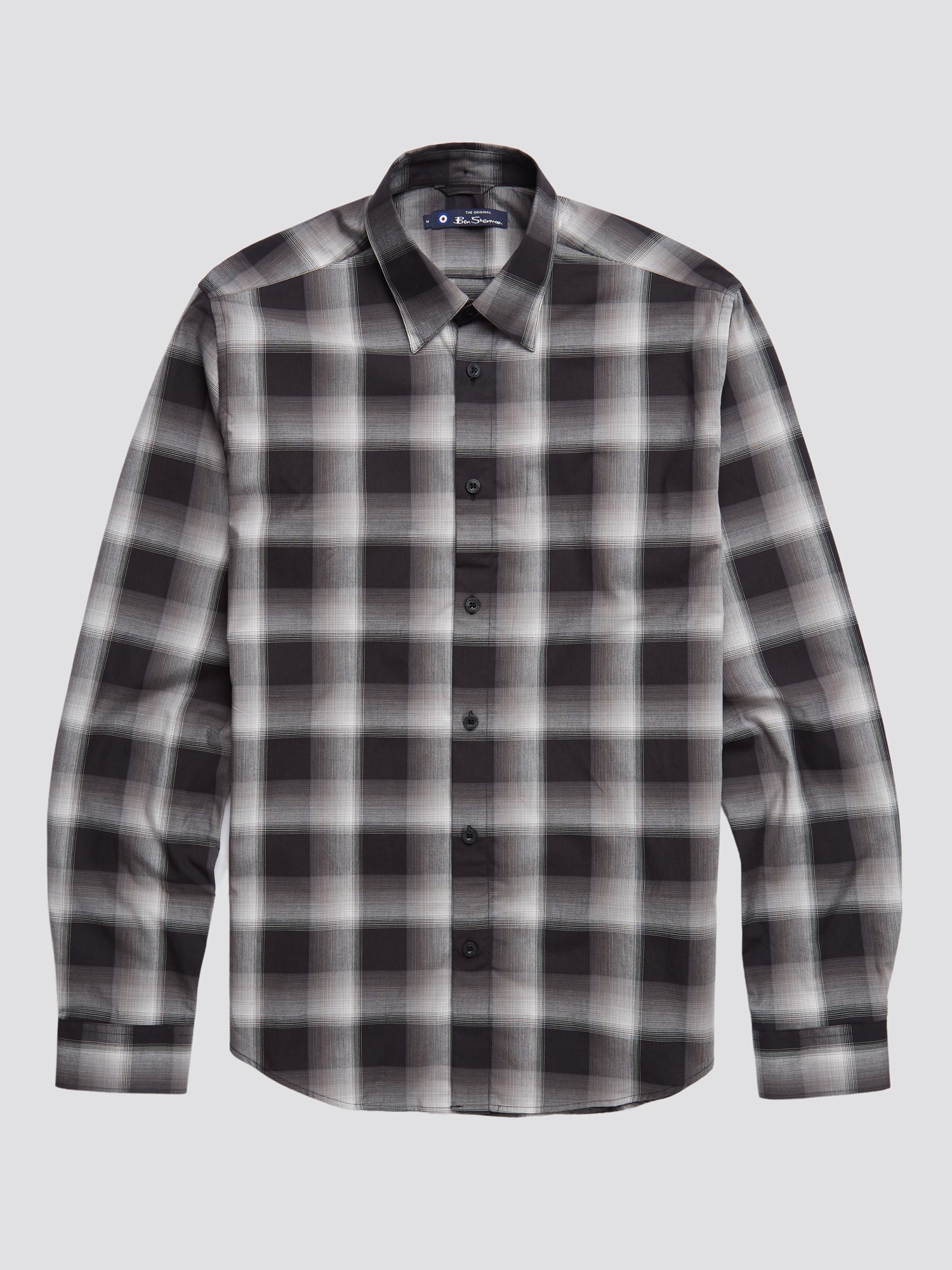 【BAON】Lumid wool check shirt long one piece Linen Check Shirt – Sahara