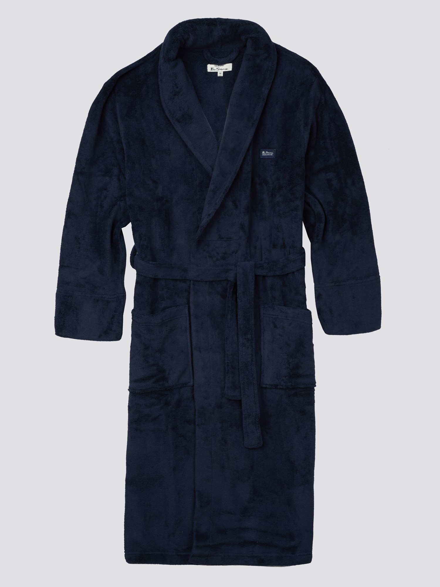 Navy Fleece Robe