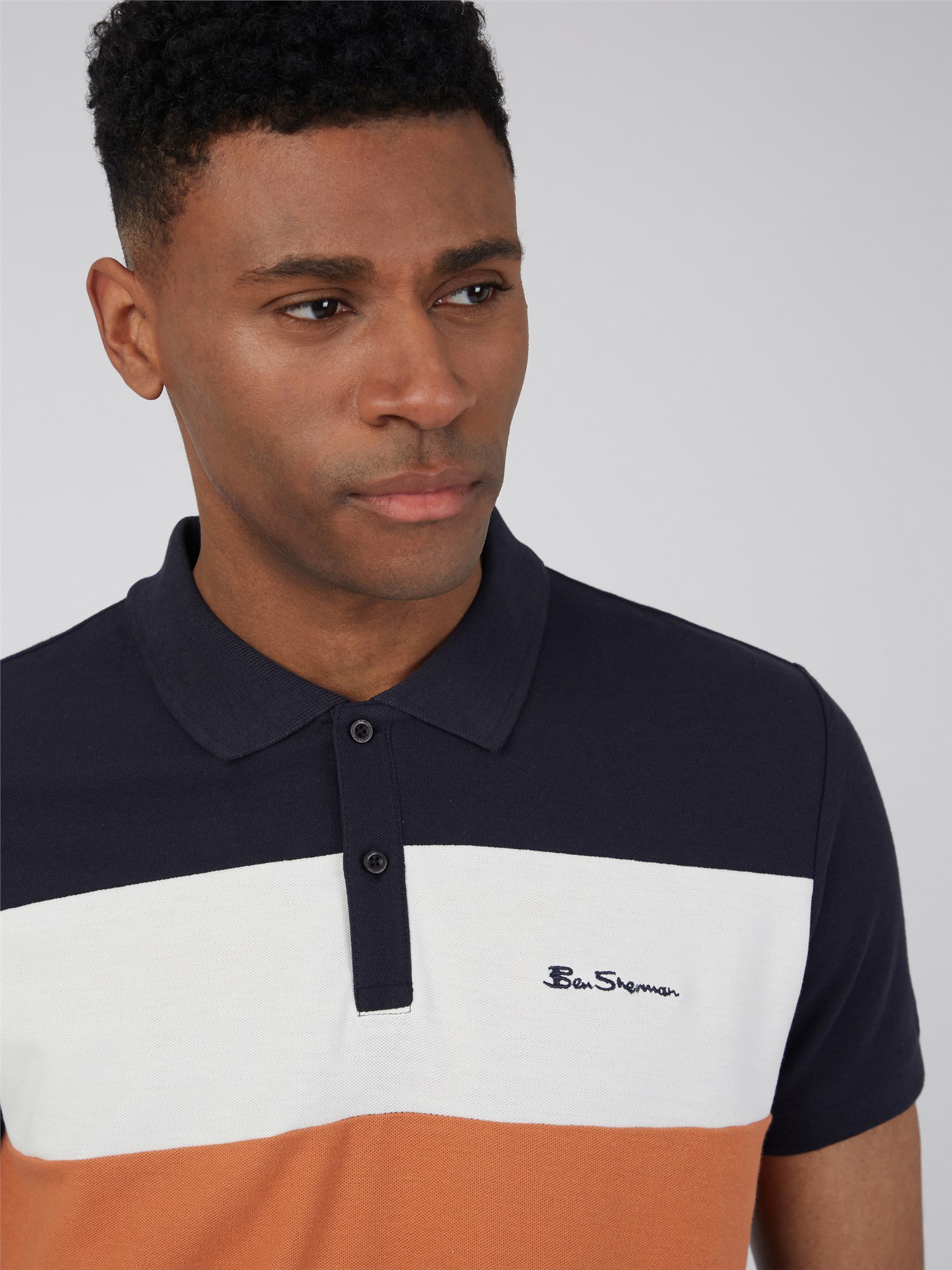 Colour Block Polo Shirt