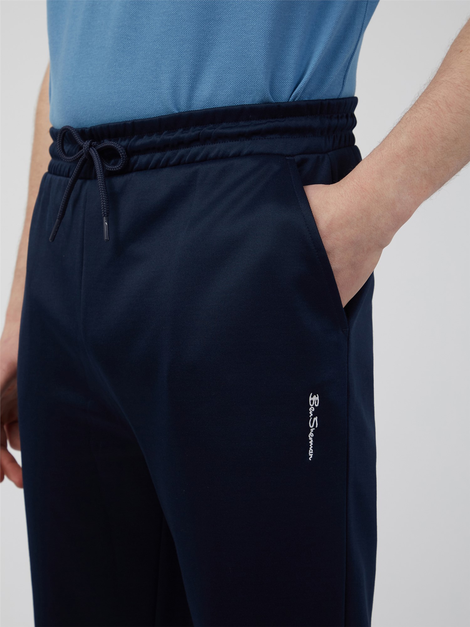 Navy Logo Tricot Track Pants