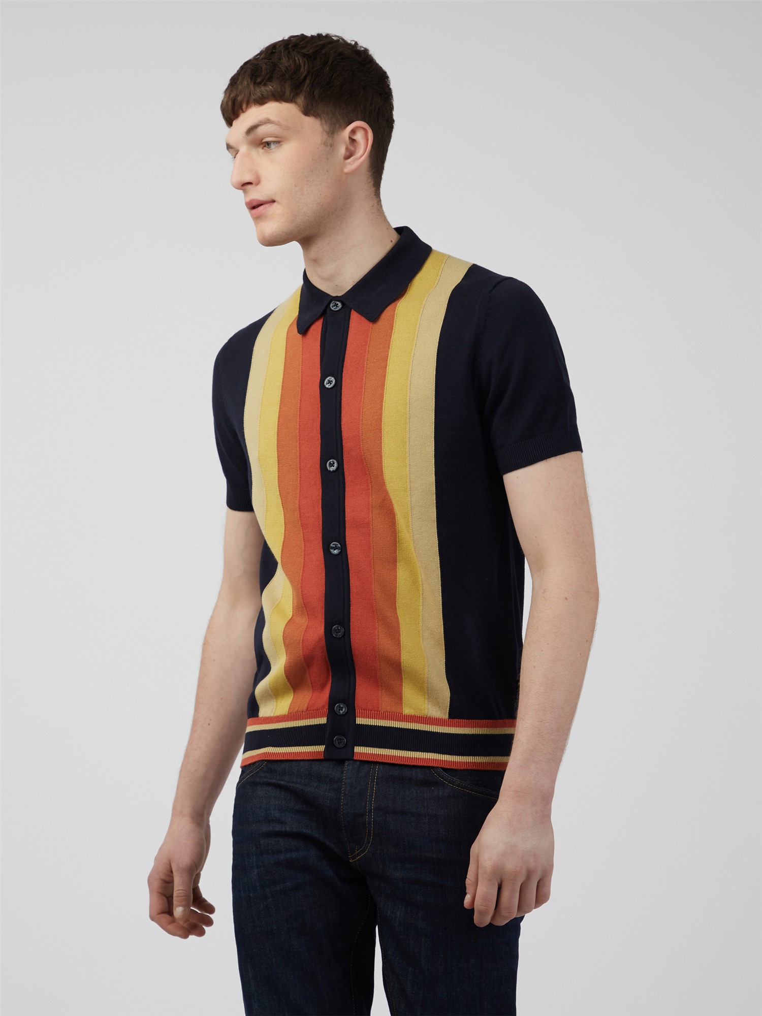 Mod Stripe Polo Shirt