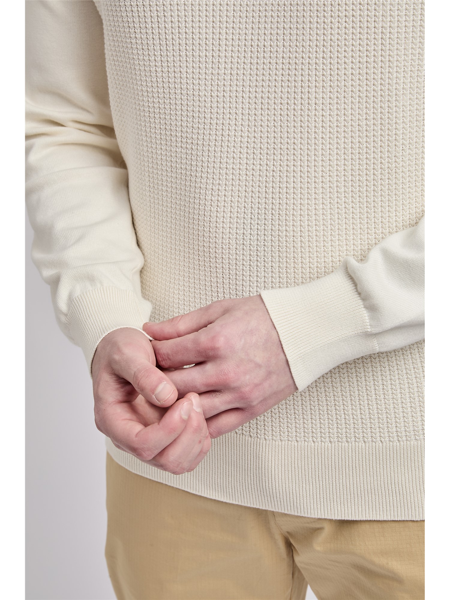 Textured Front Crew