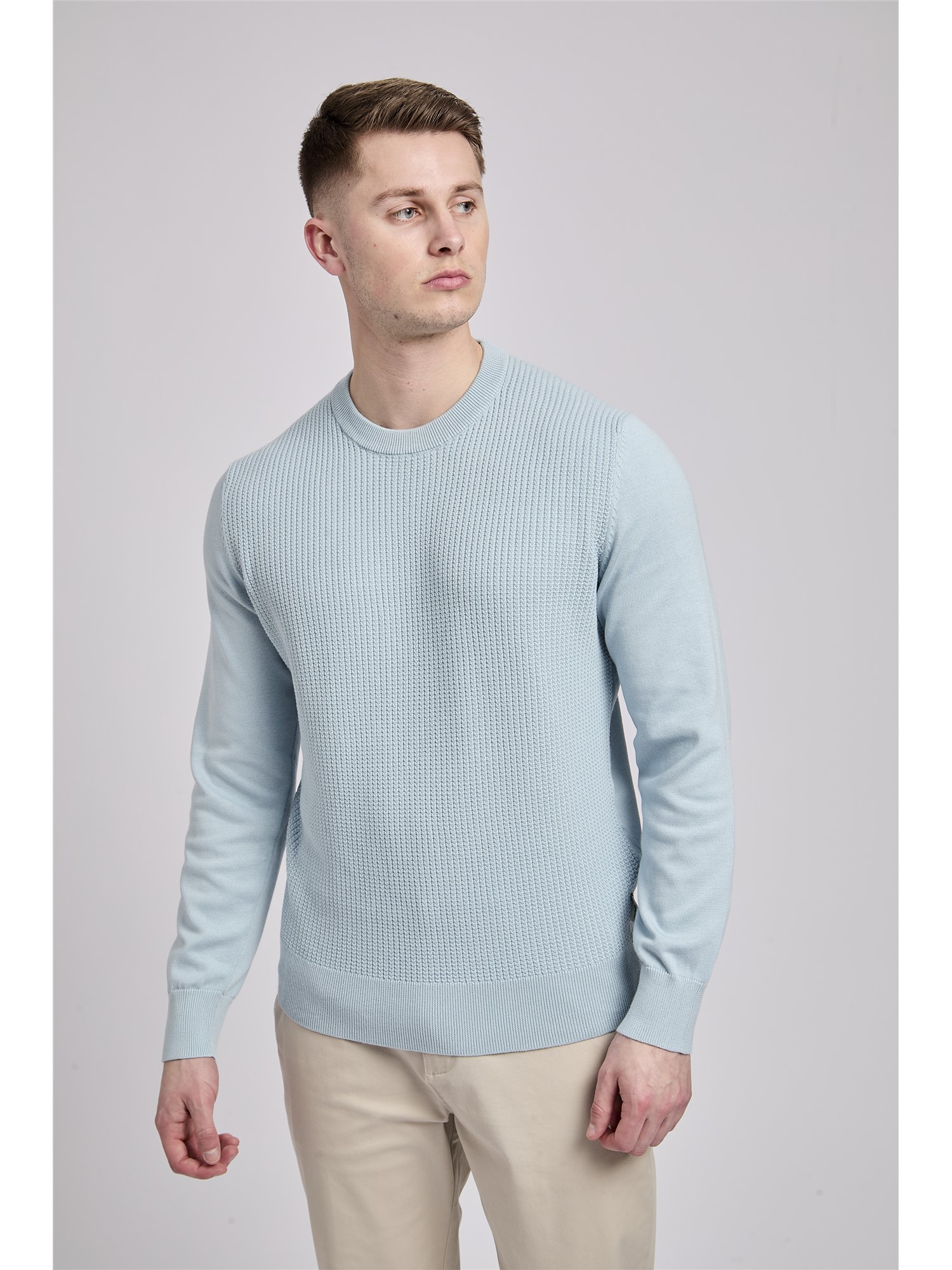 Textured Front Crew