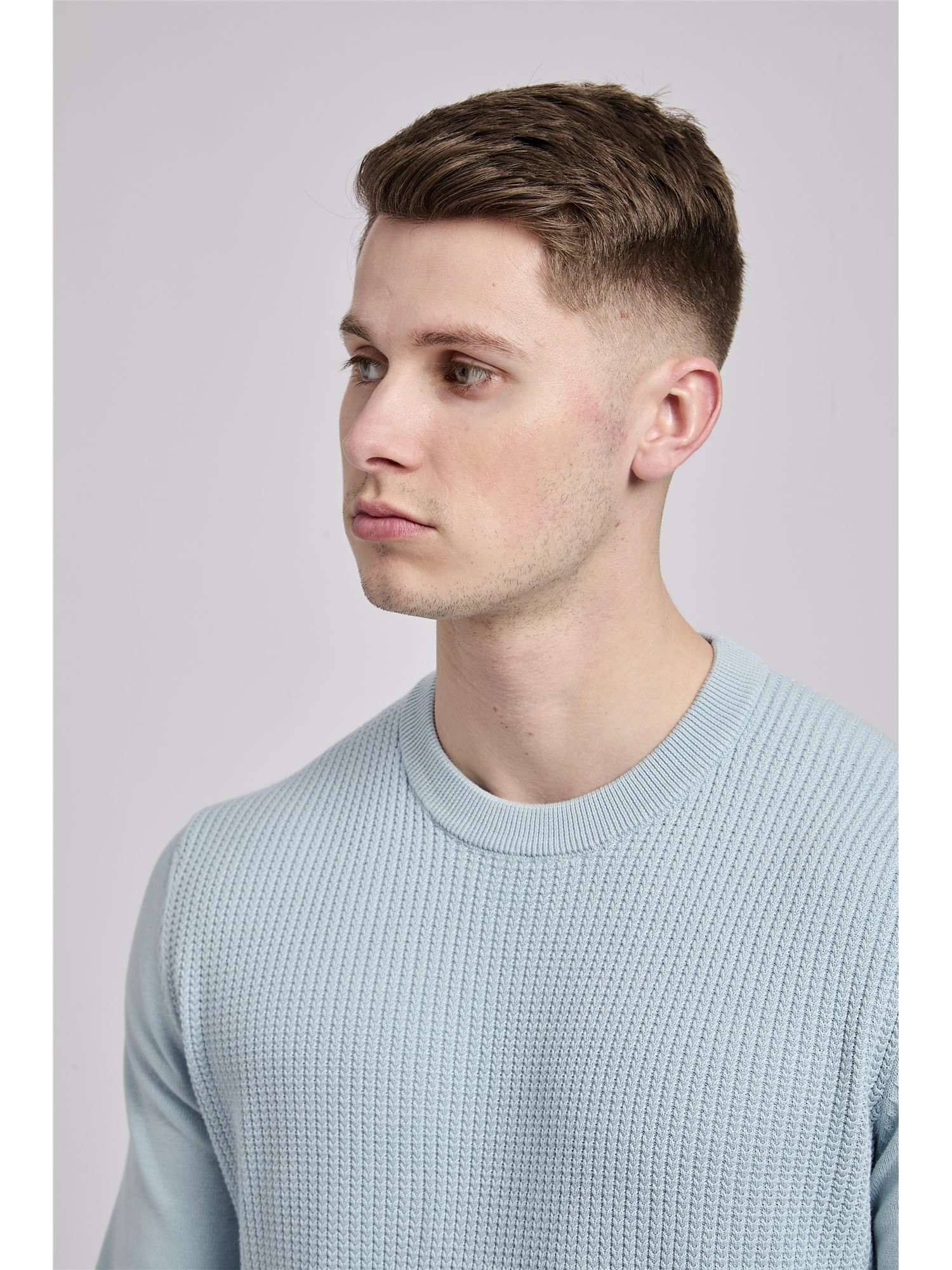 Textured Front Crew