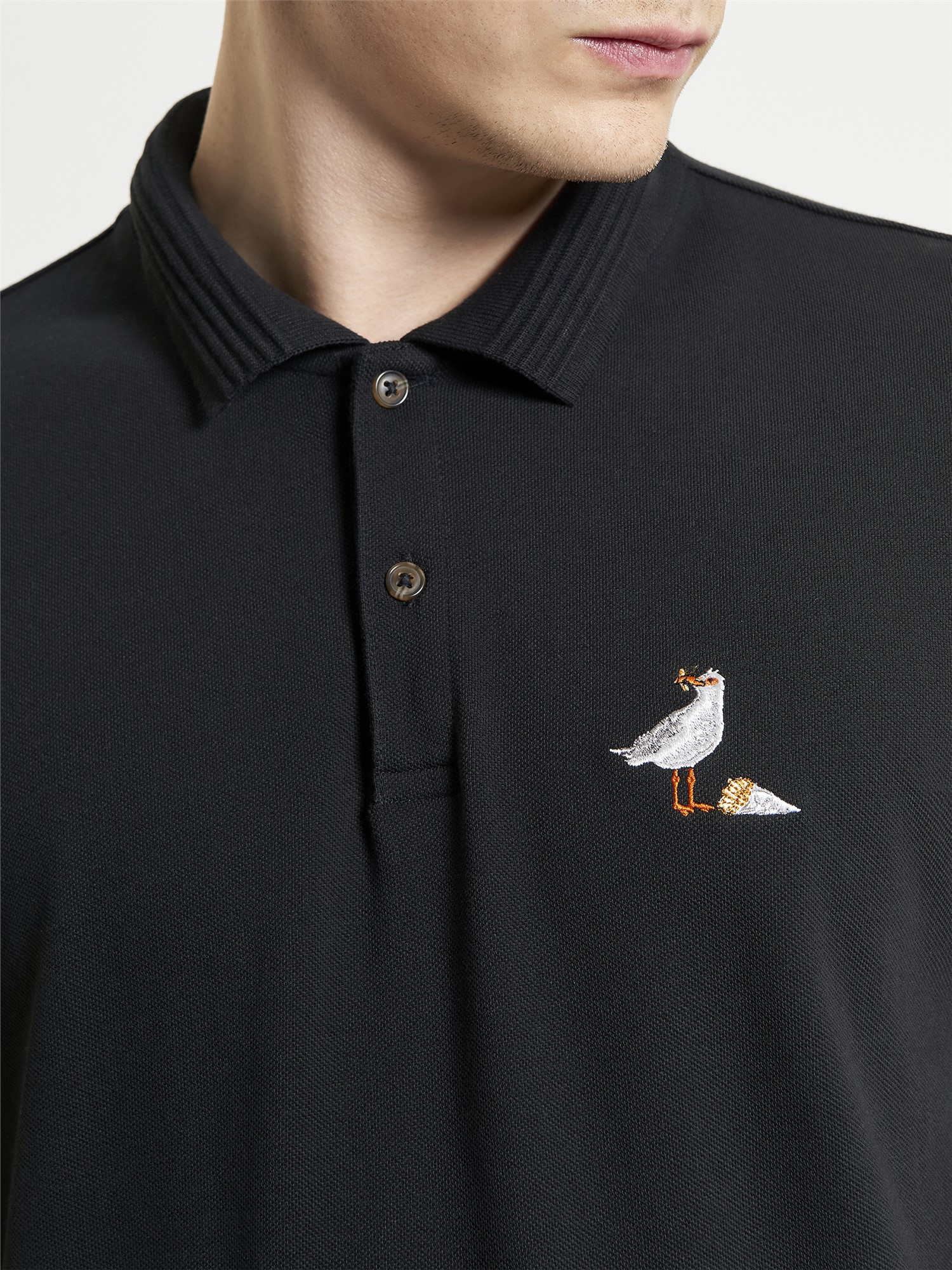 High-quality Polo Shirts With Logo Essential Flag Embroidery