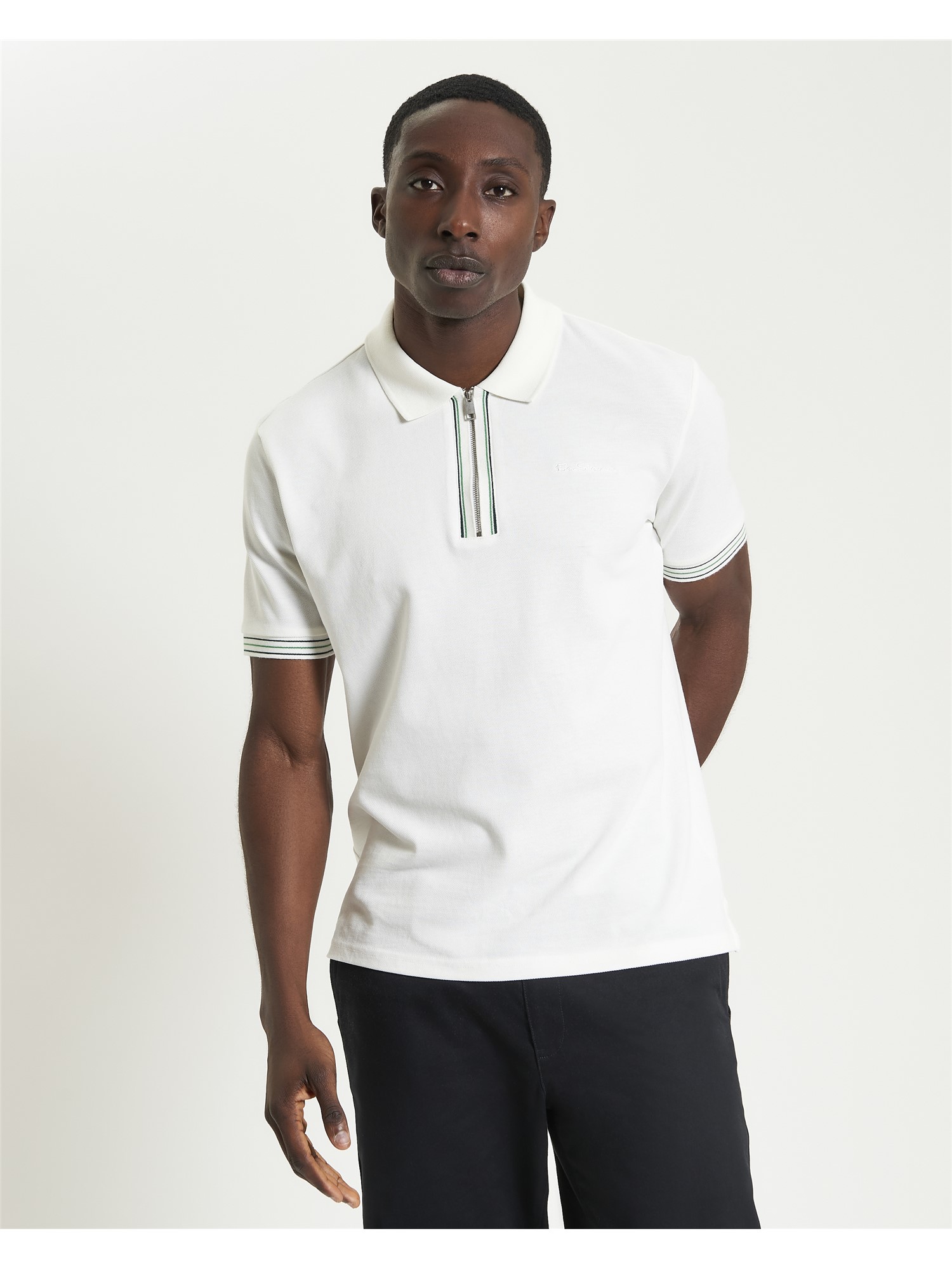 Placket Interest Cotton Polo