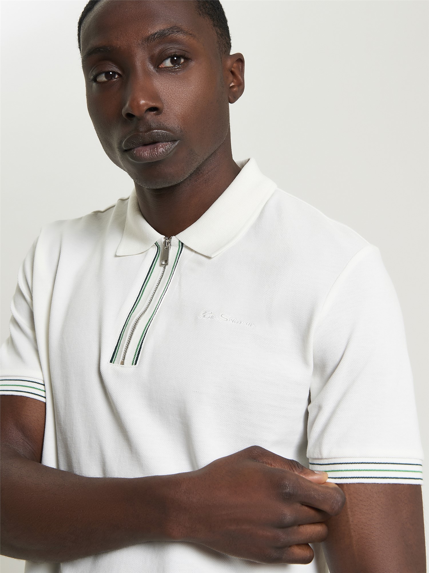 Placket Interest Cotton Polo