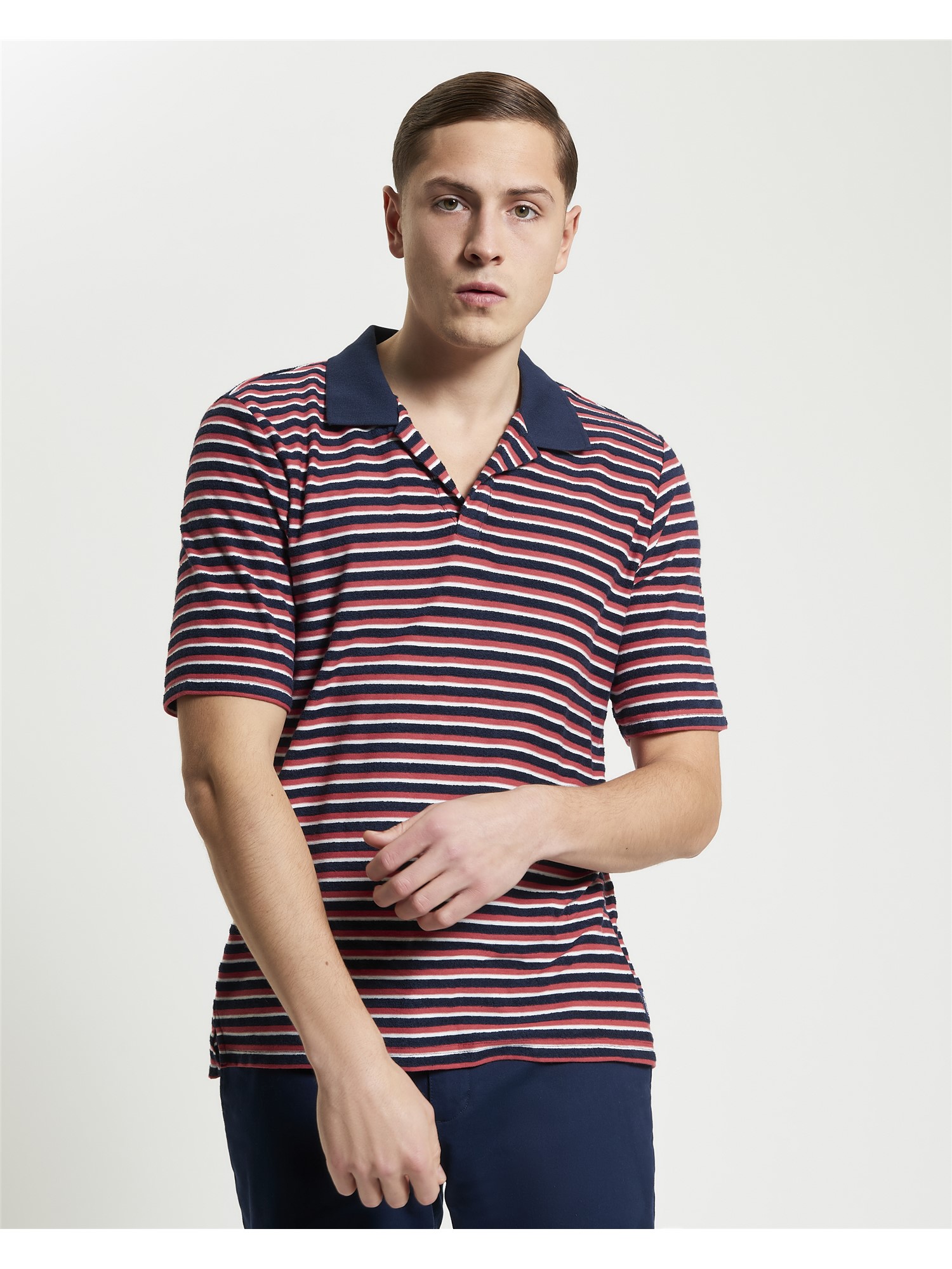 Loopback Stripe Polo