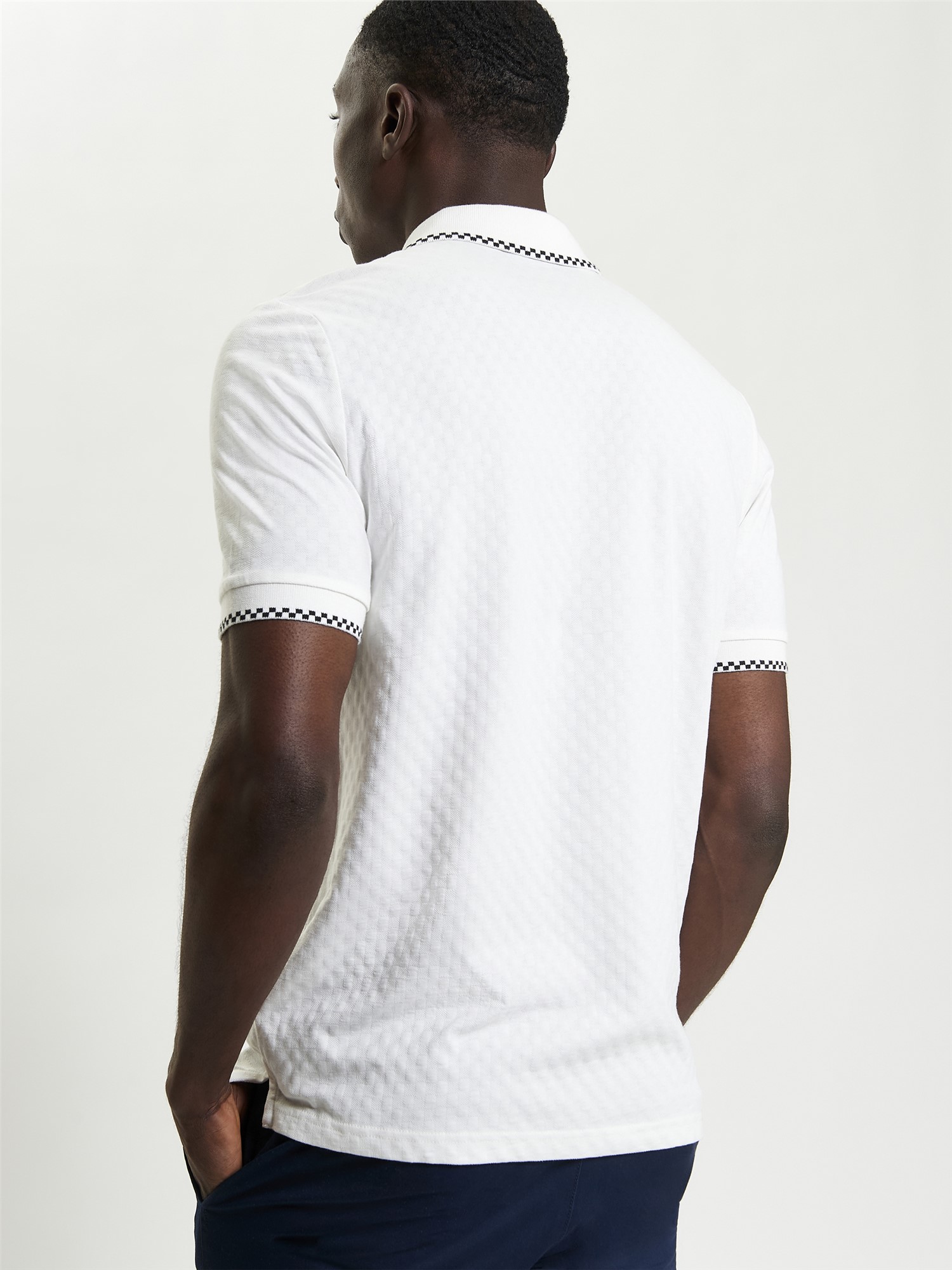 Chequerboard Texture Polo