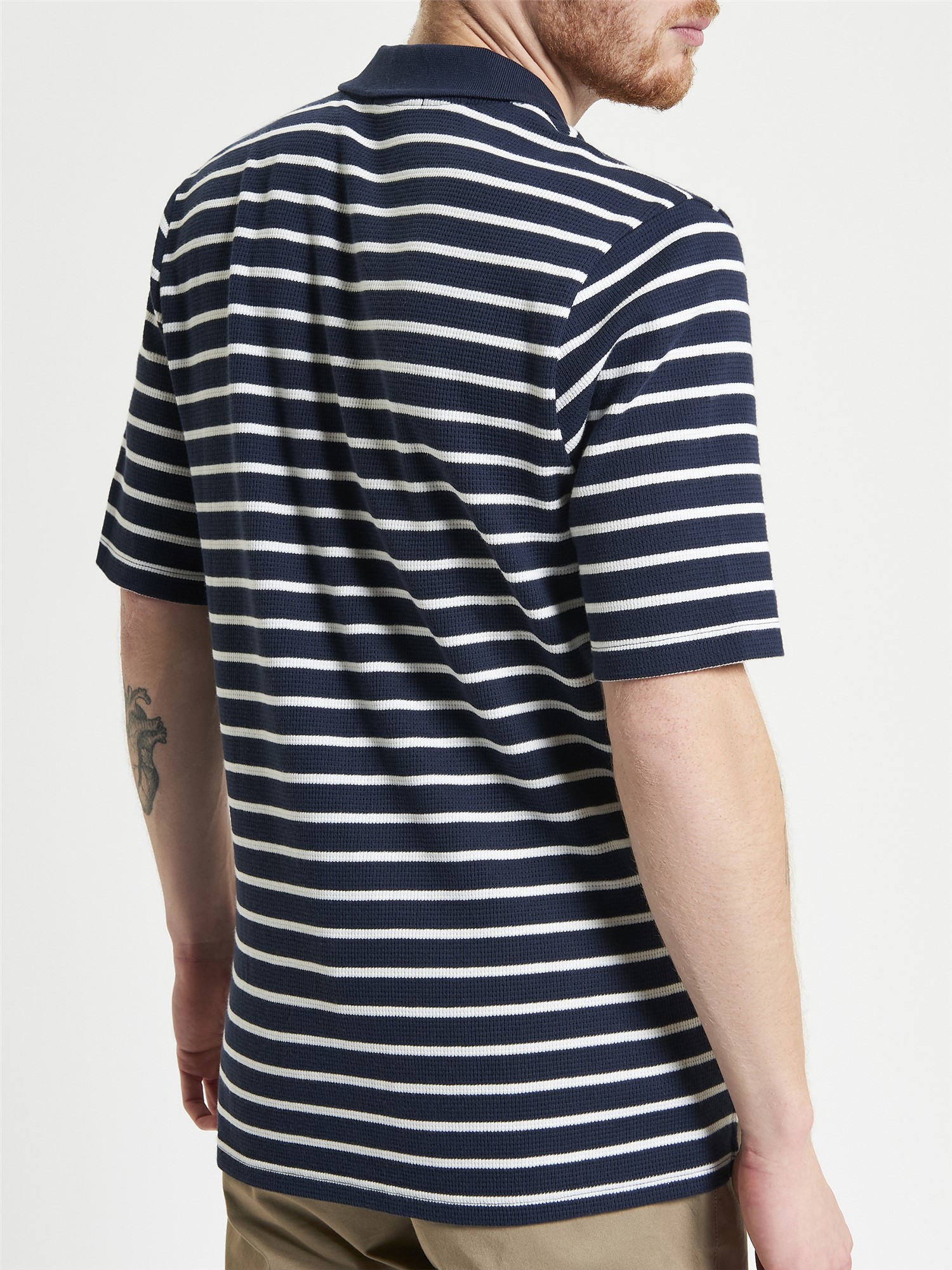 Waffle Stripe Polo