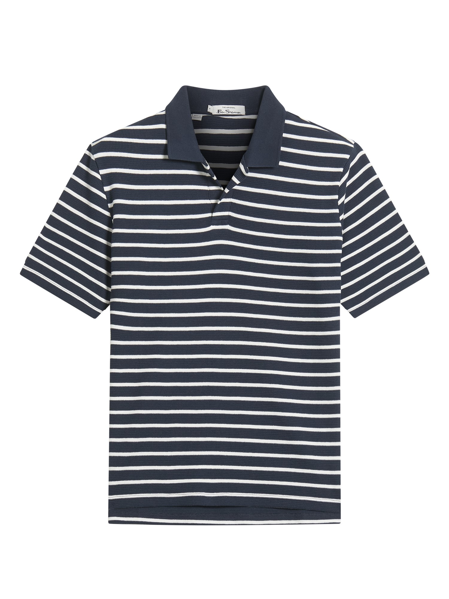 Waffle Stripe Polo