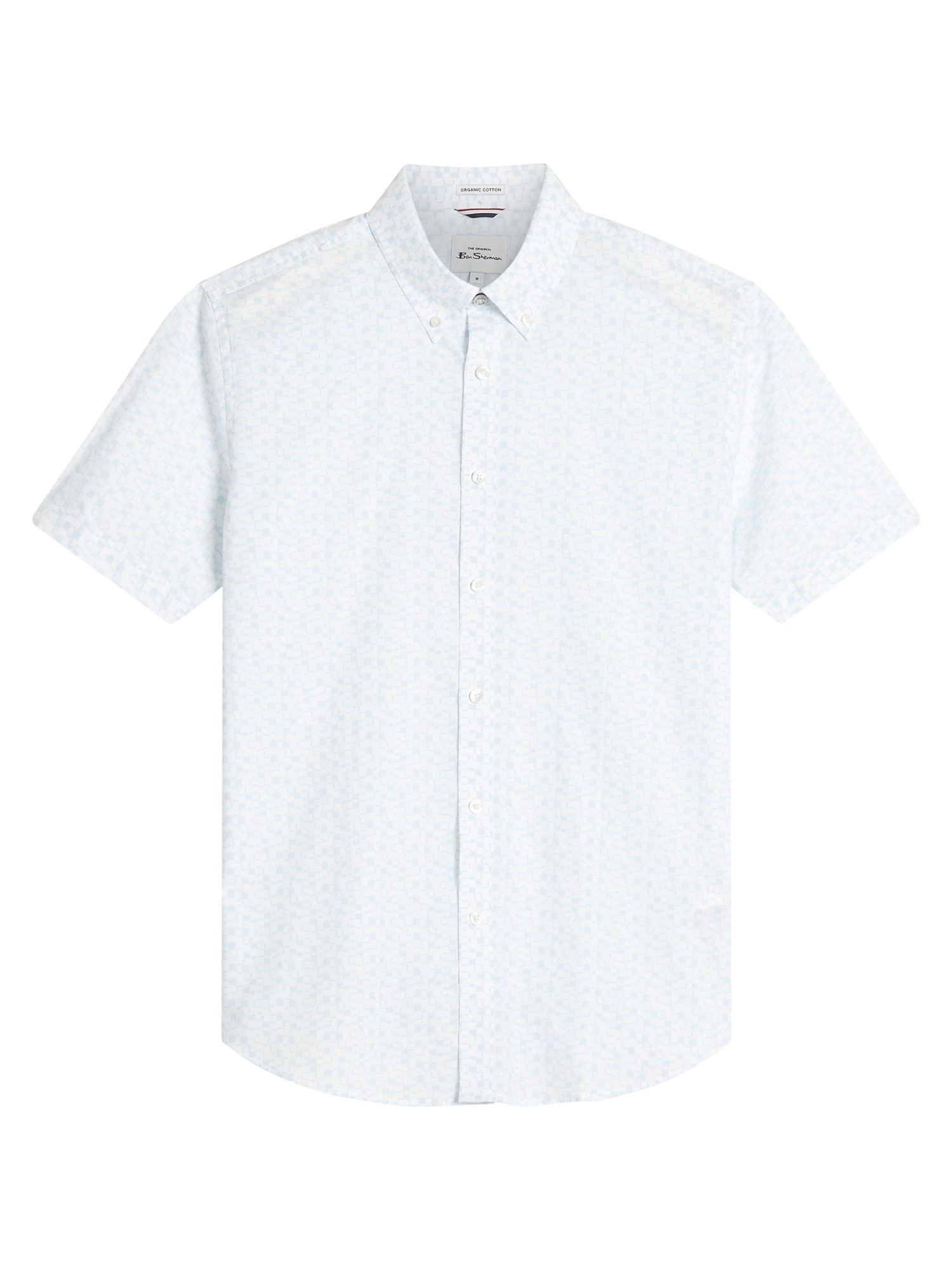 Short Sleeve Geo Tile Print Shirt