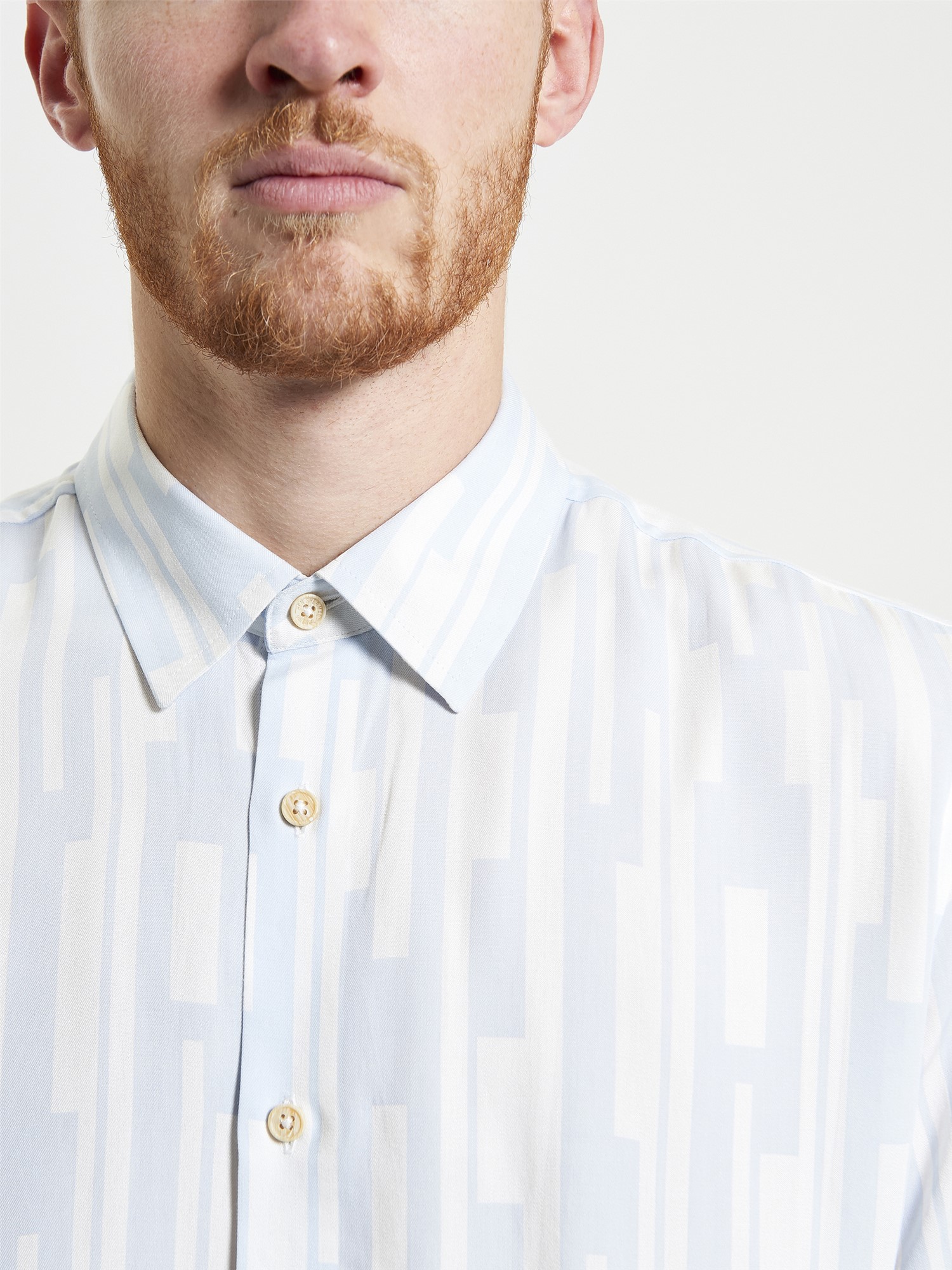 Short Sleeve Jazz Lines Print Shirt