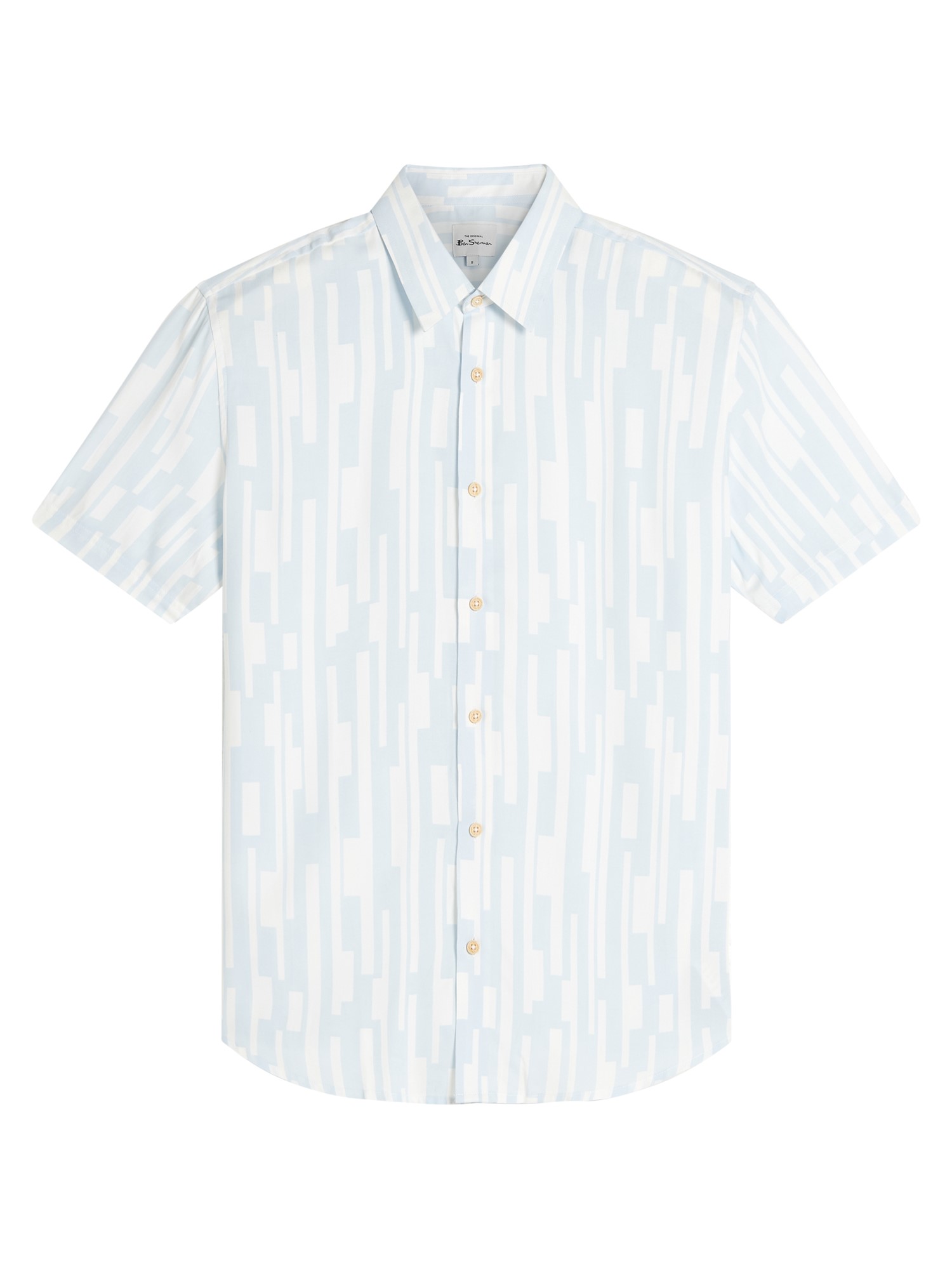 Short Sleeve Jazz Lines Print Shirt