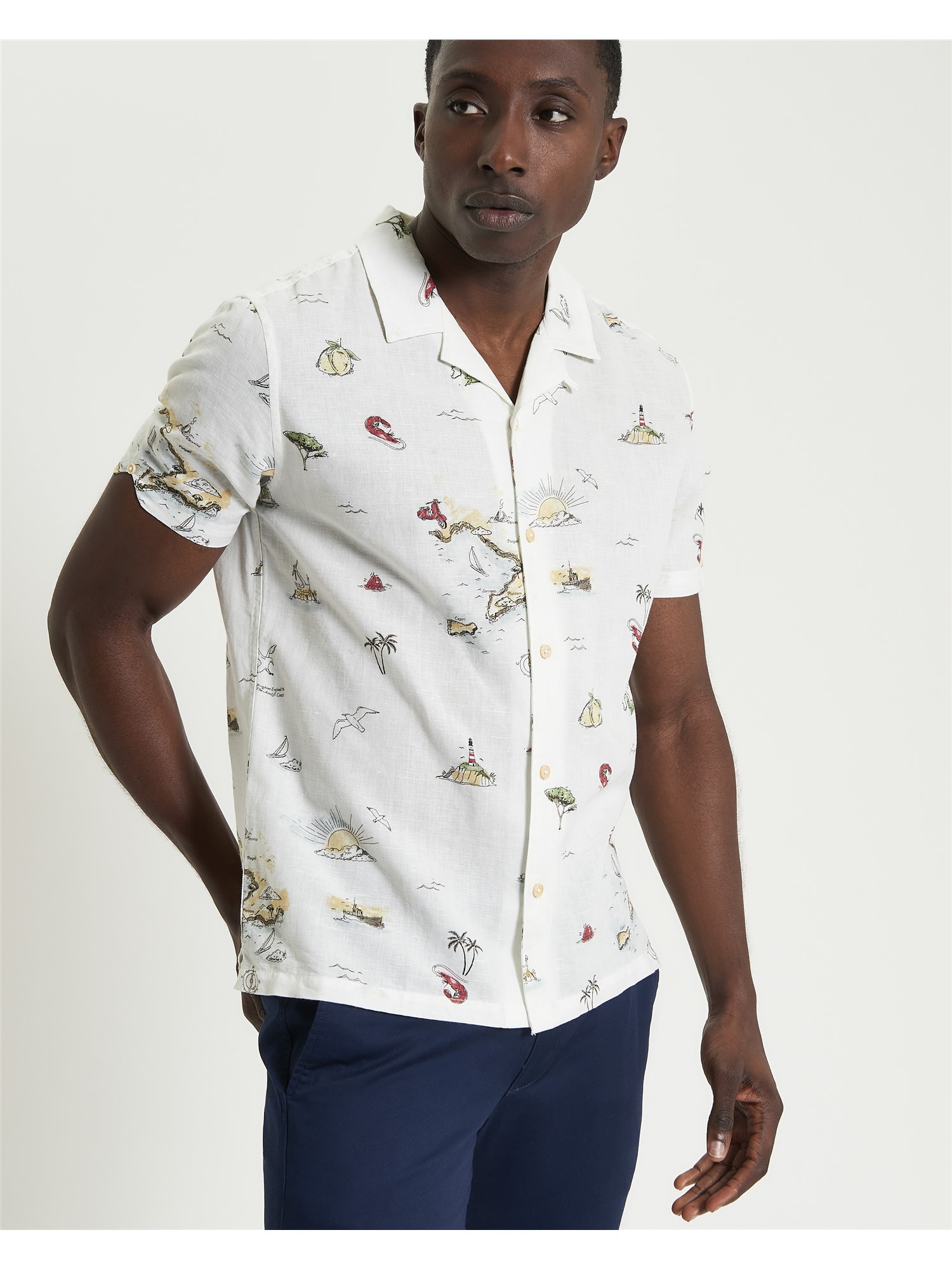 Brighton To Amalfi Print Shirt