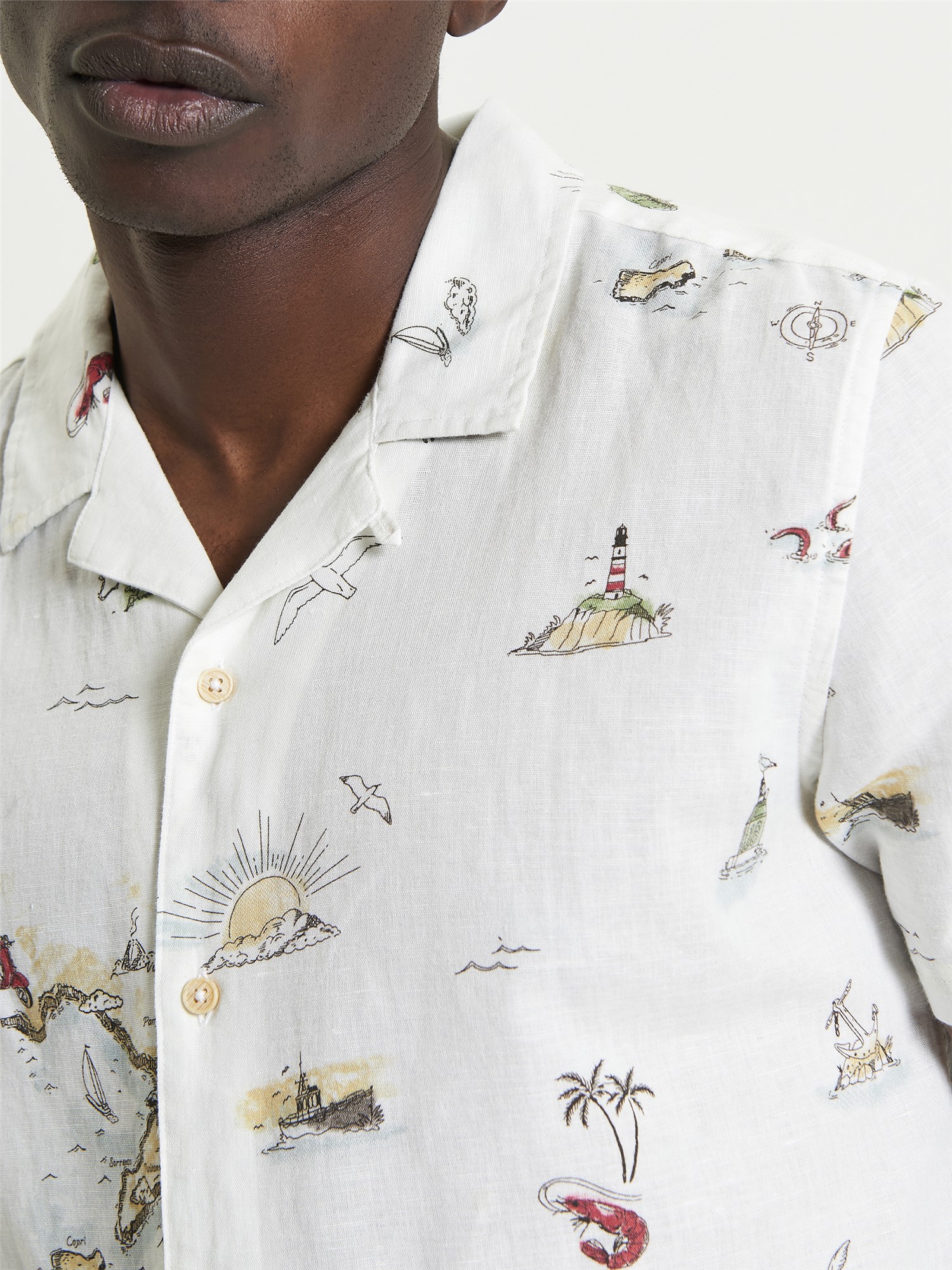Brighton To Amalfi Print Shirt