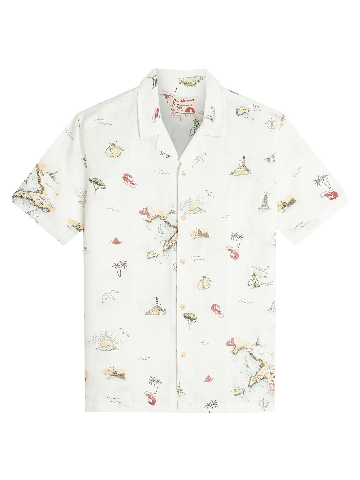 Brighton To Amalfi Print Shirt