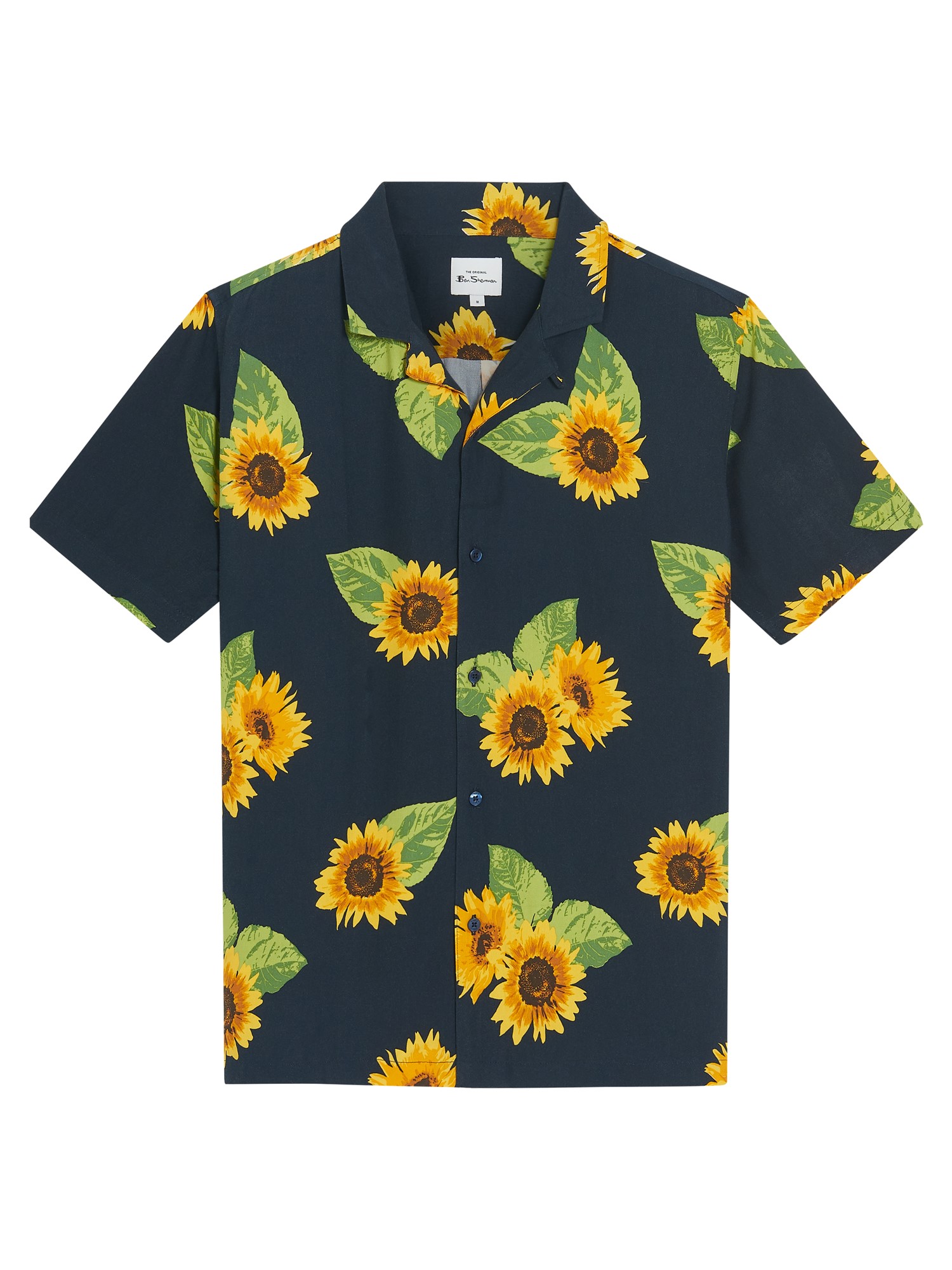 Short Sleeve Sunflower Print Shirt