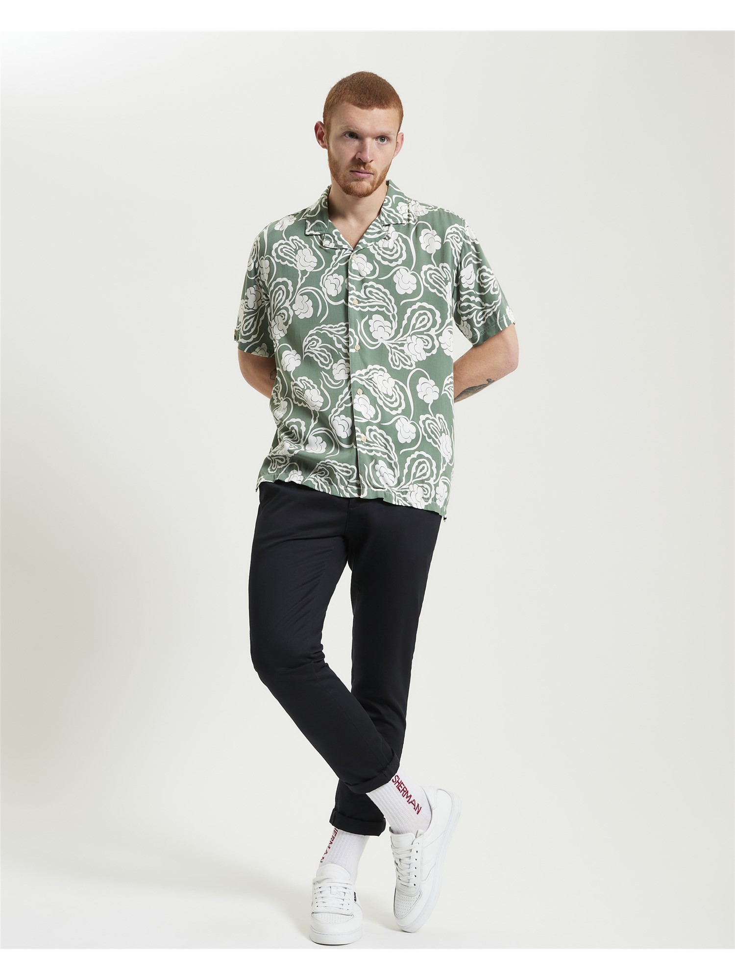 Short Sleeve Paisley Swirl Shirt