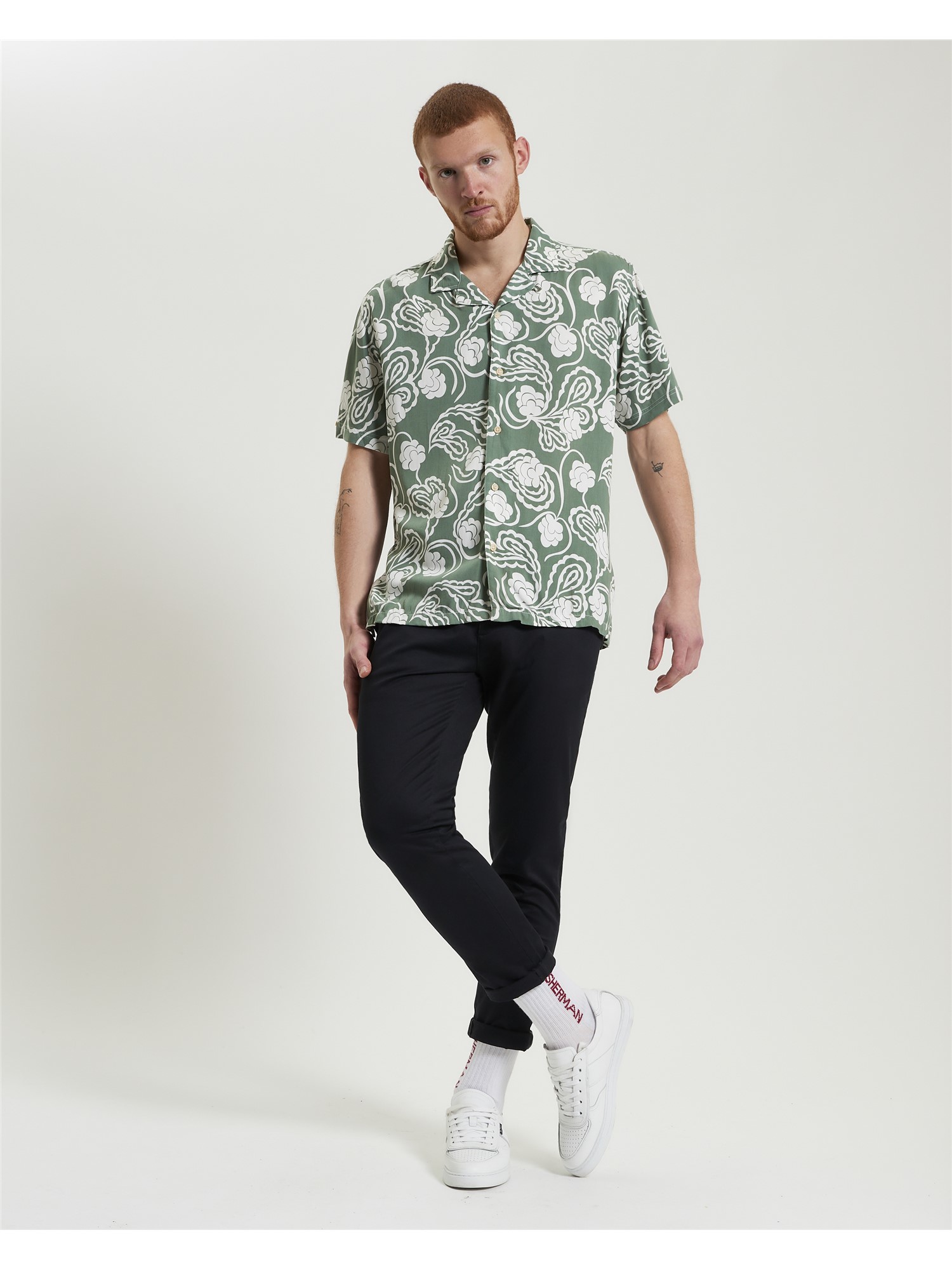 Short Sleeve Paisley Swirl Shirt