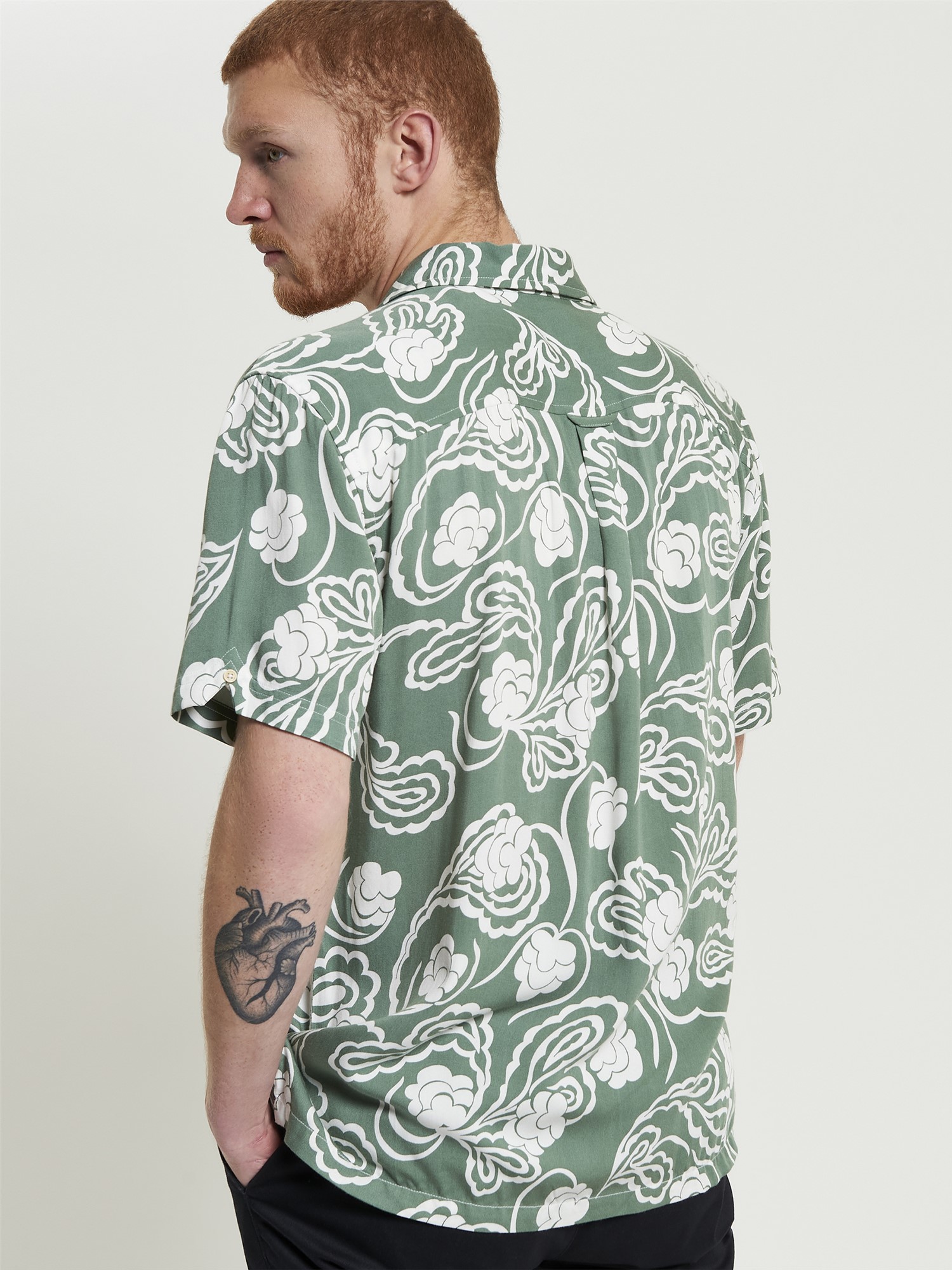 Short Sleeve Paisley Swirl Shirt