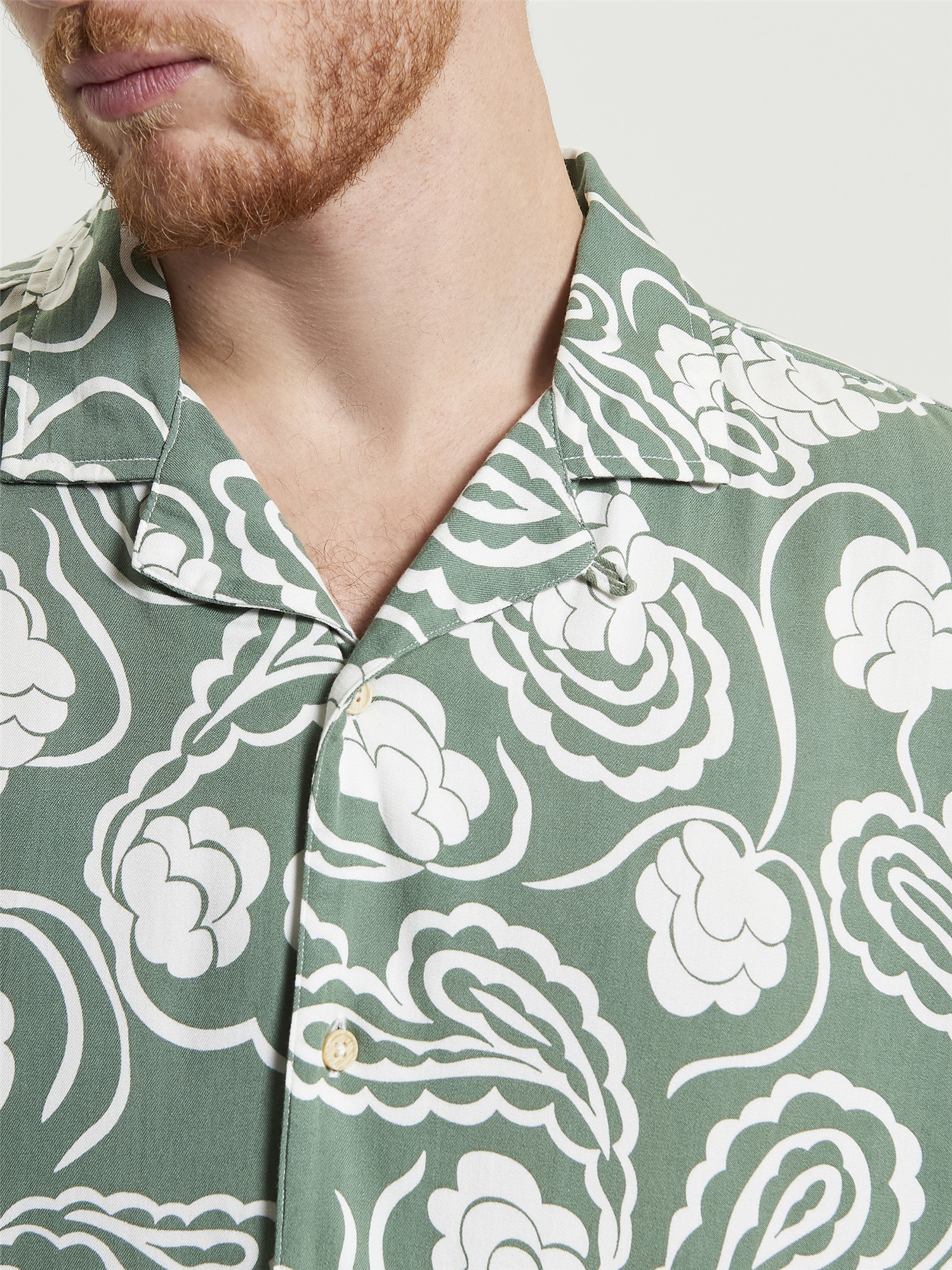 Short Sleeve Paisley Swirl Shirt