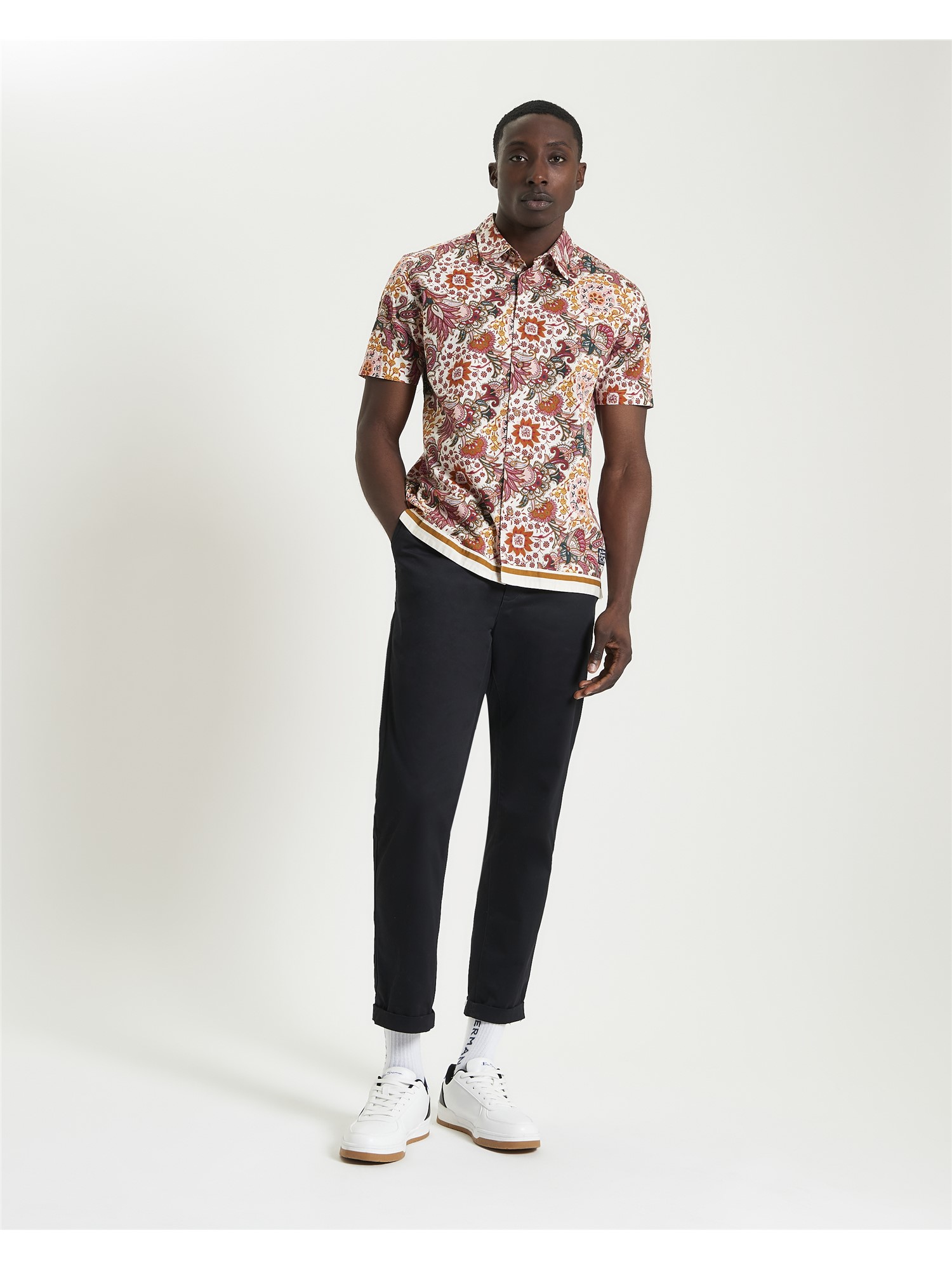 Foulard Border Print Shirt