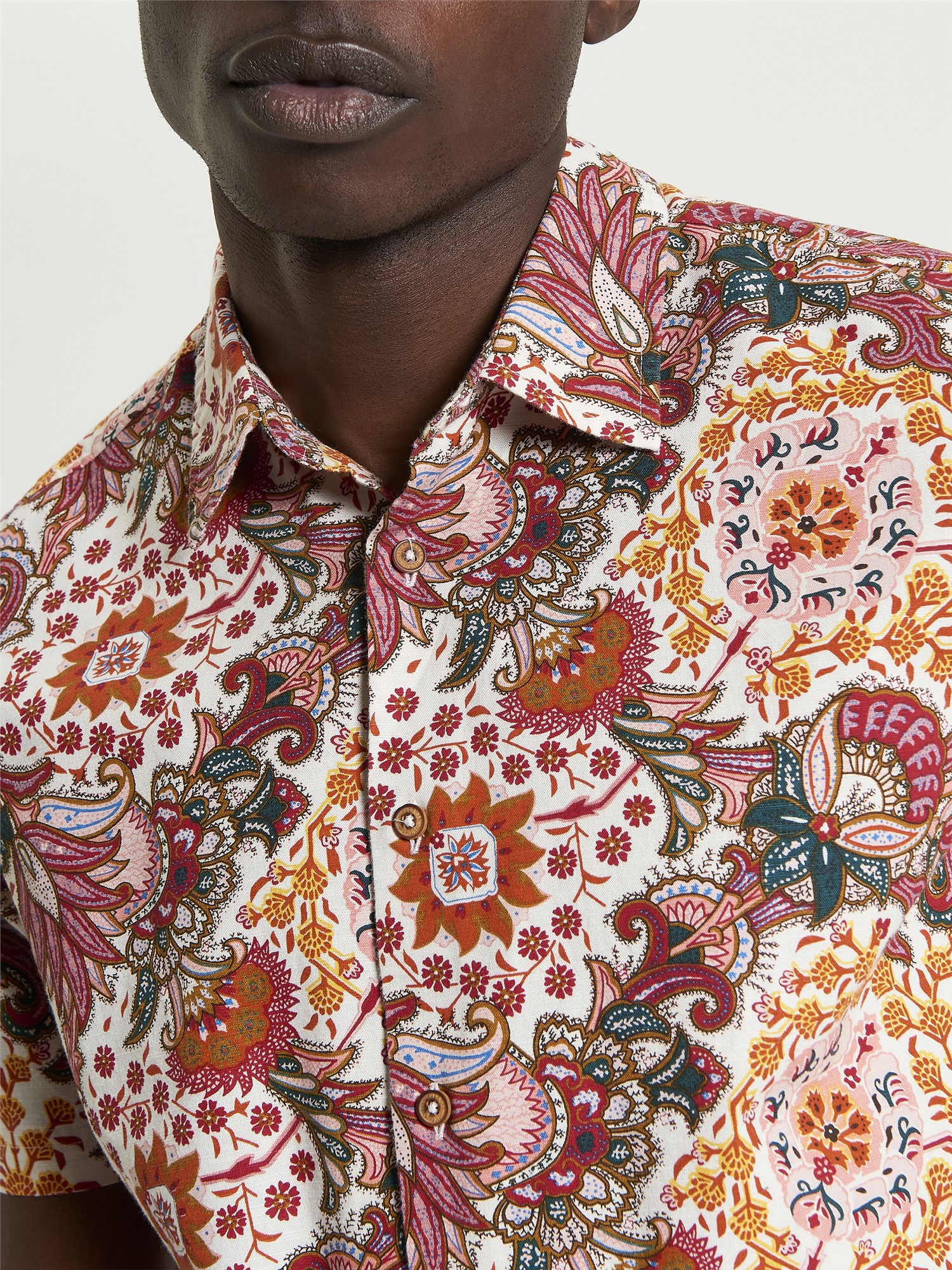 Foulard Border Print Shirt