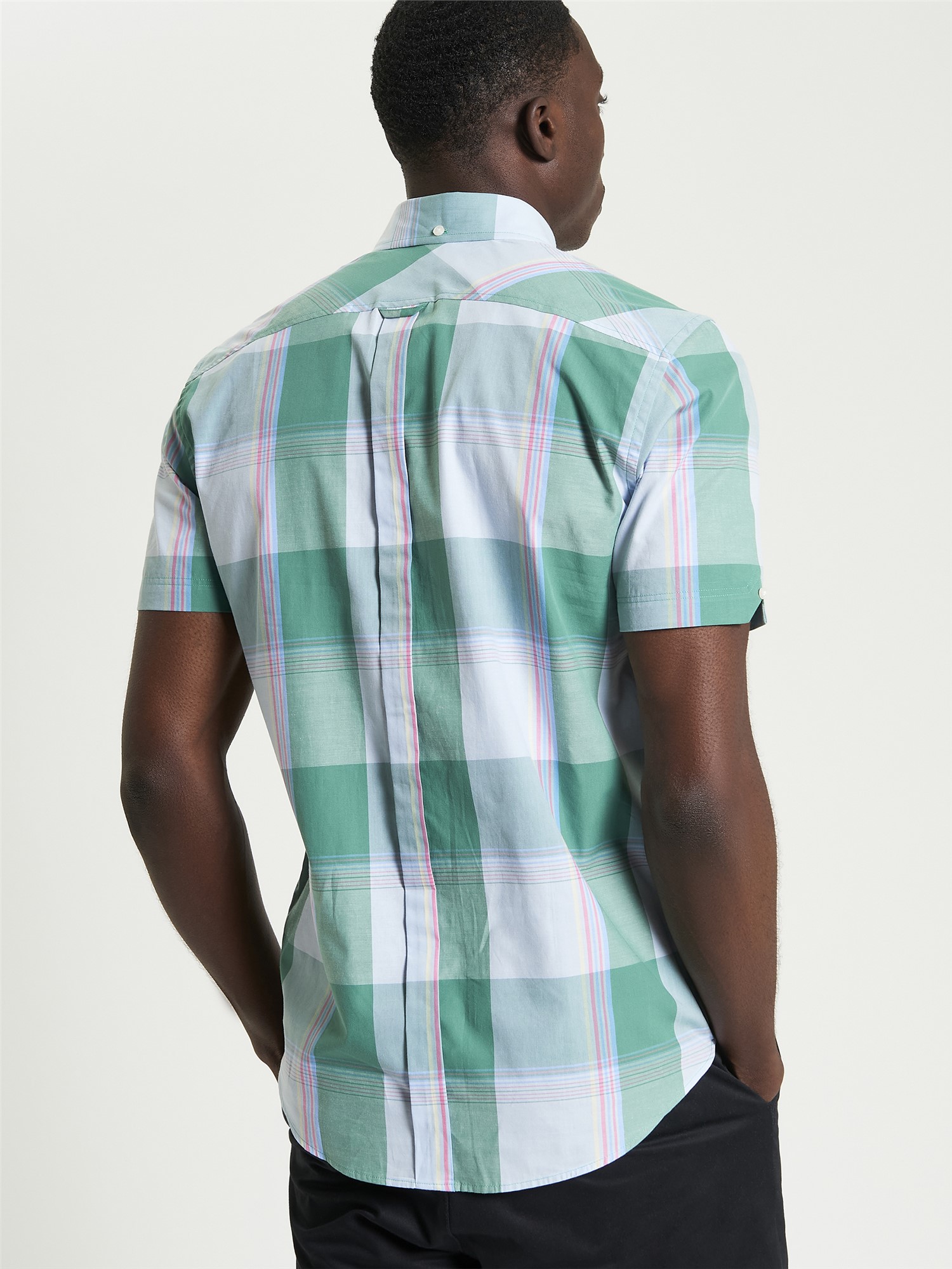Short Sleeve Multicolour Overcheck Shirt