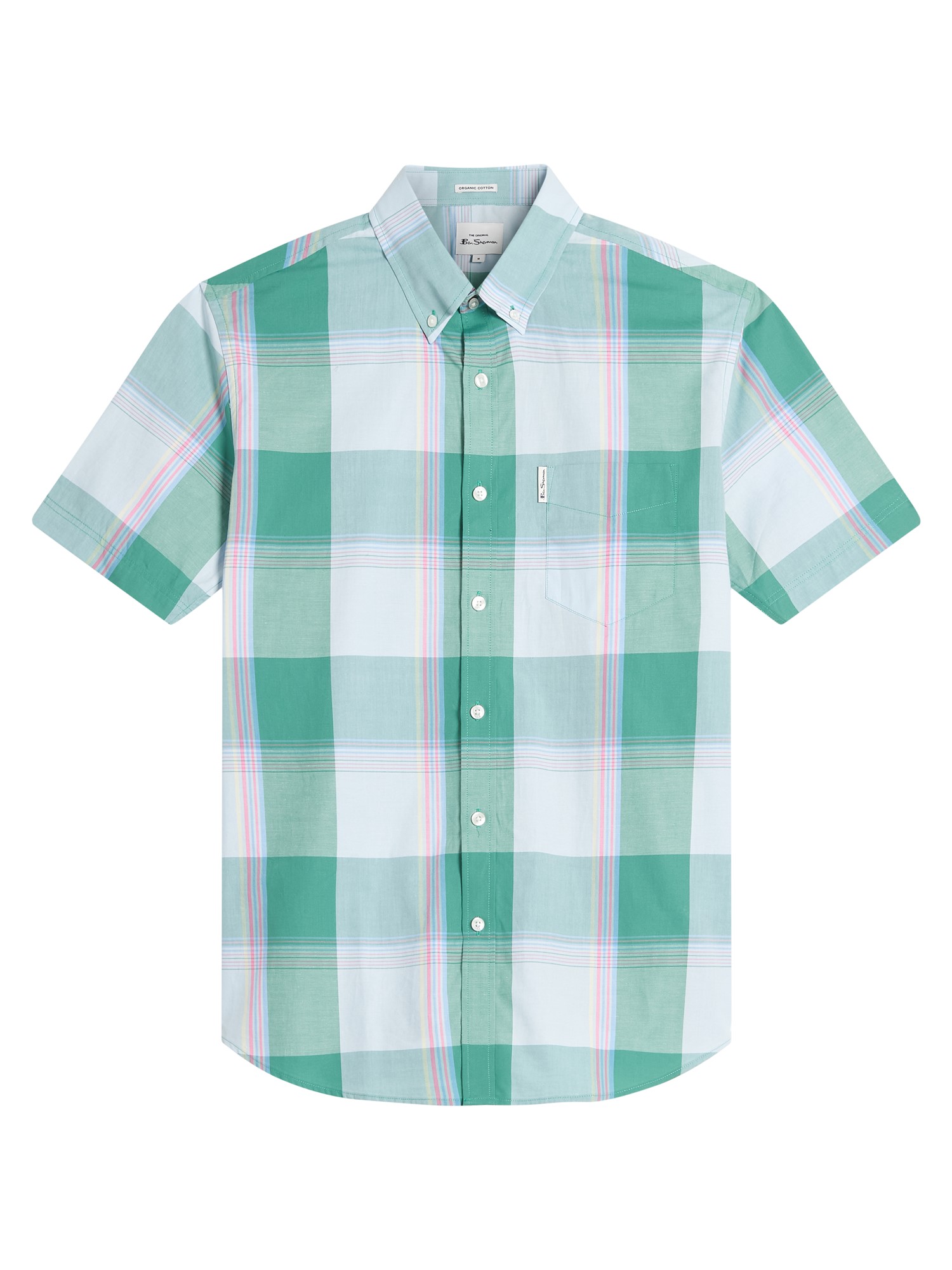 Short Sleeve Multicolour Overcheck Shirt