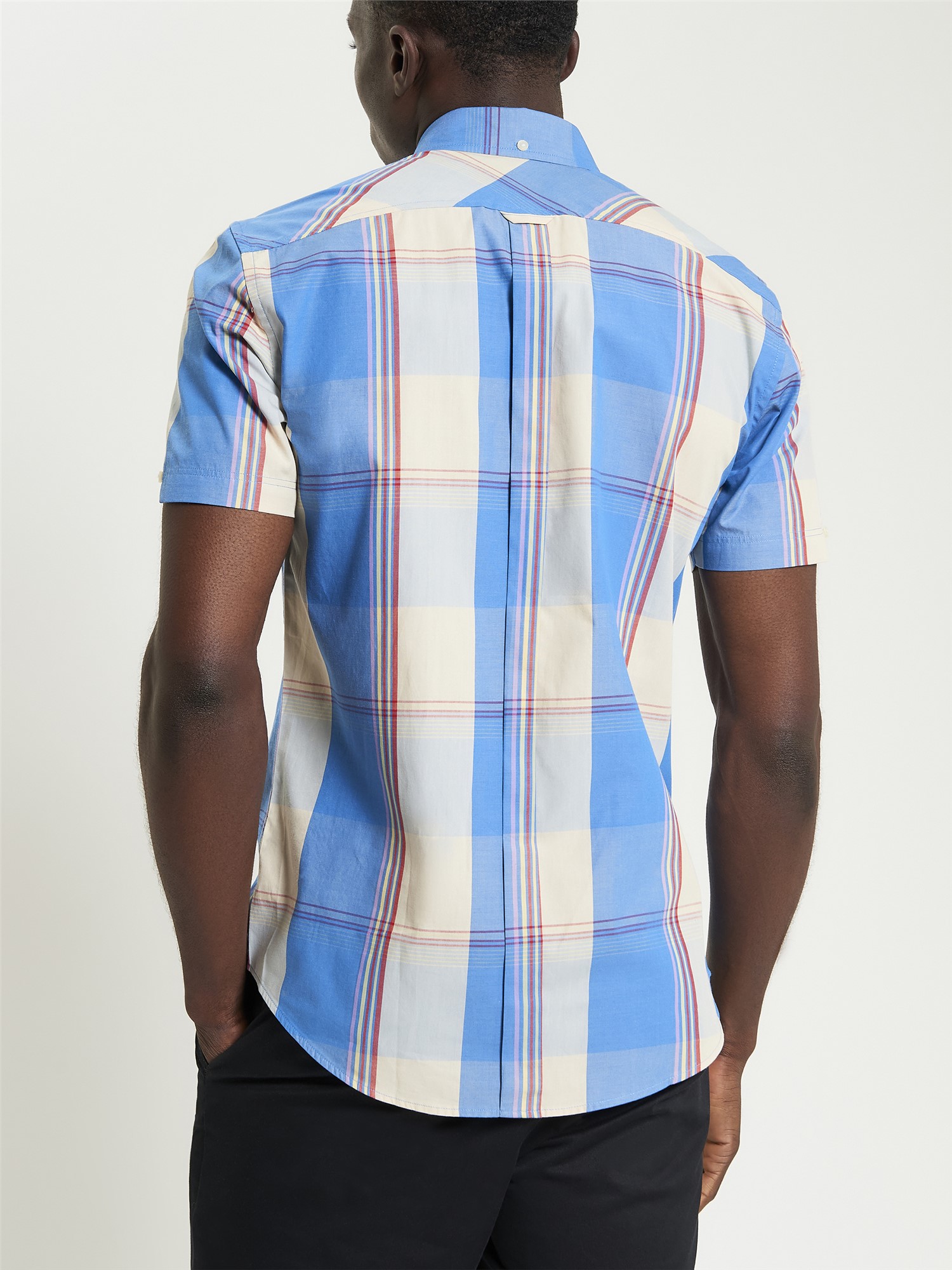 Short Sleeve Multicolour Overcheck Shirt