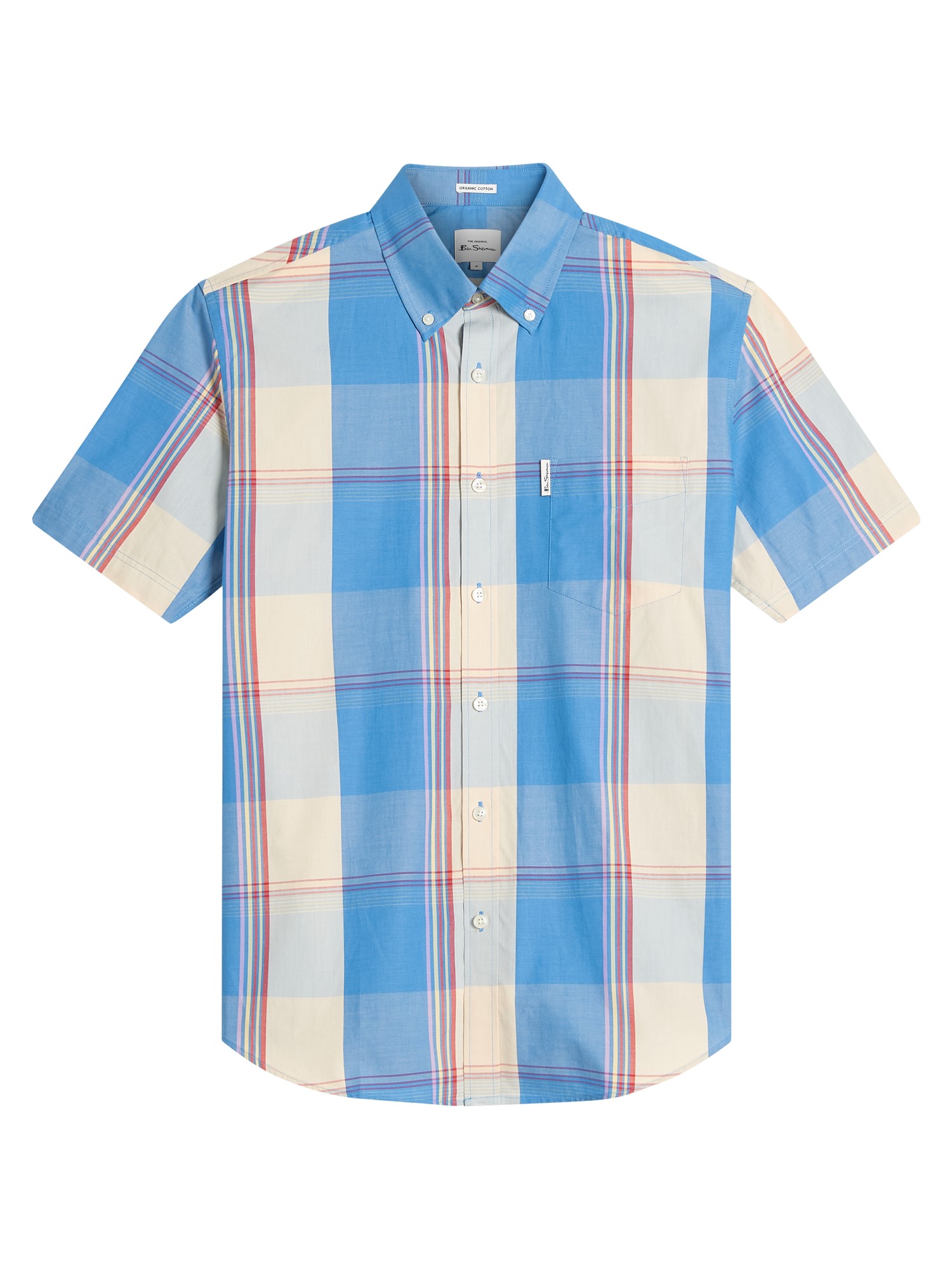 Short Sleeve Multicolour Overcheck Shirt