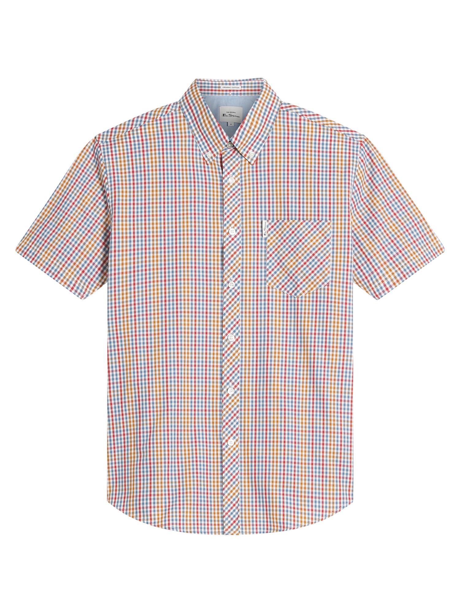Short Sleeve Mini Gingham Shirt