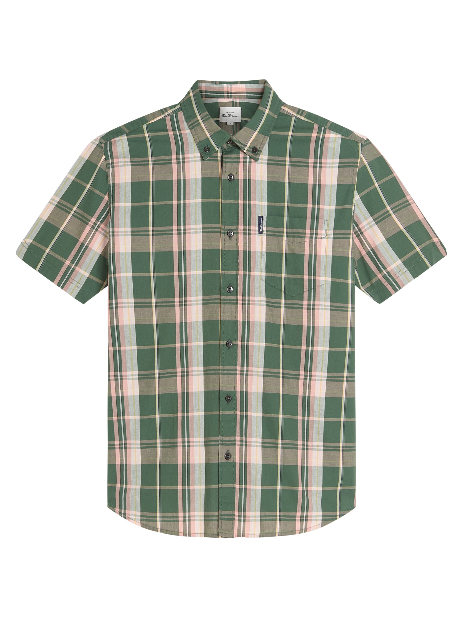 Short Sleeve Slub Check Shirt