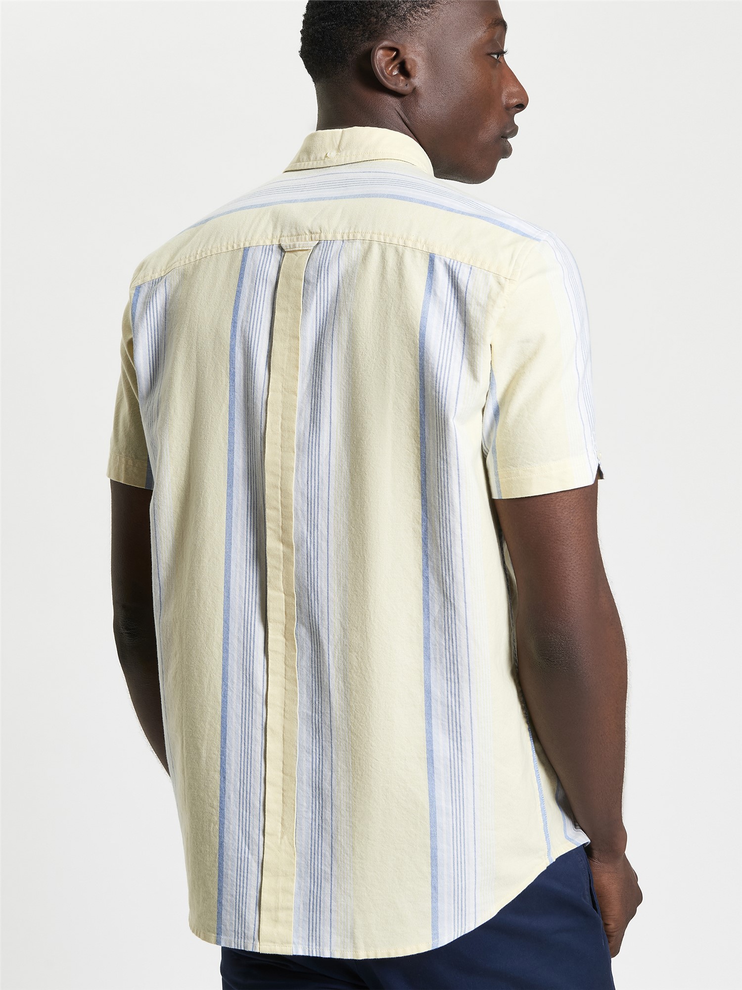 Short Sleeve Oxford Stripe Shirt