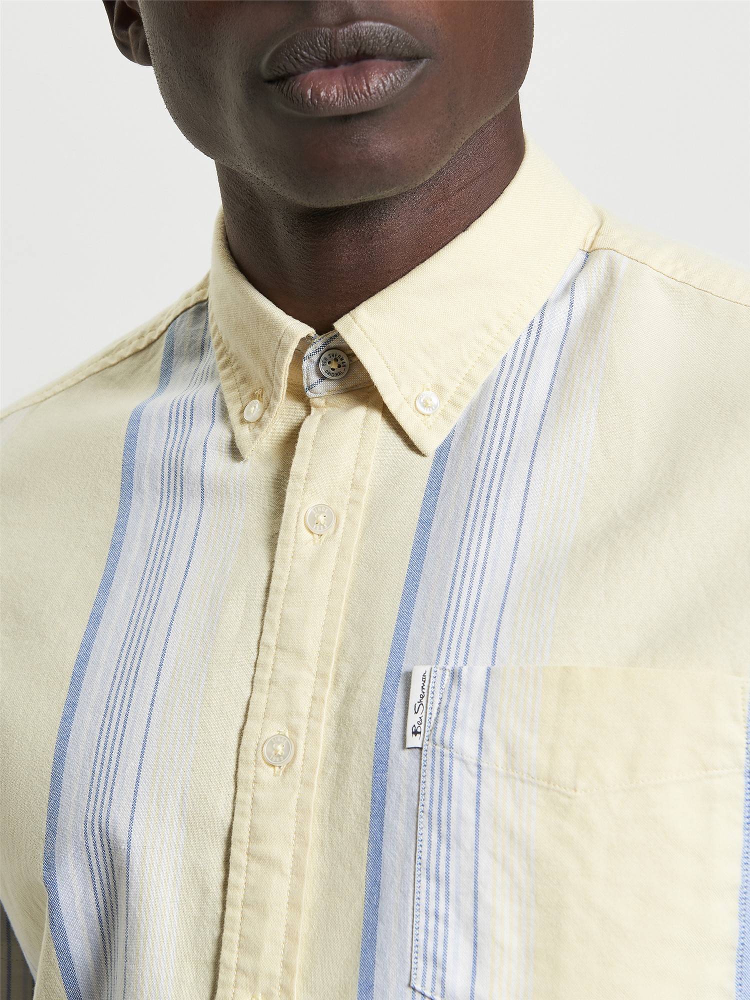 Short Sleeve Oxford Stripe Shirt