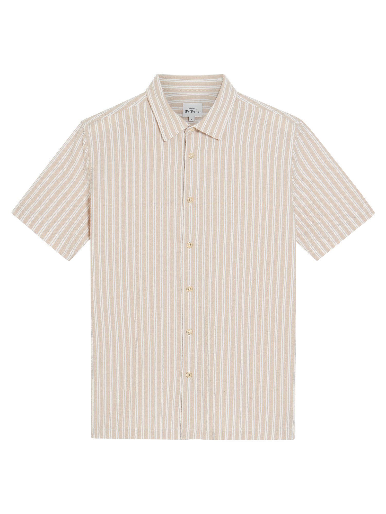Short Sleeve Seersucker Stripe Shirt