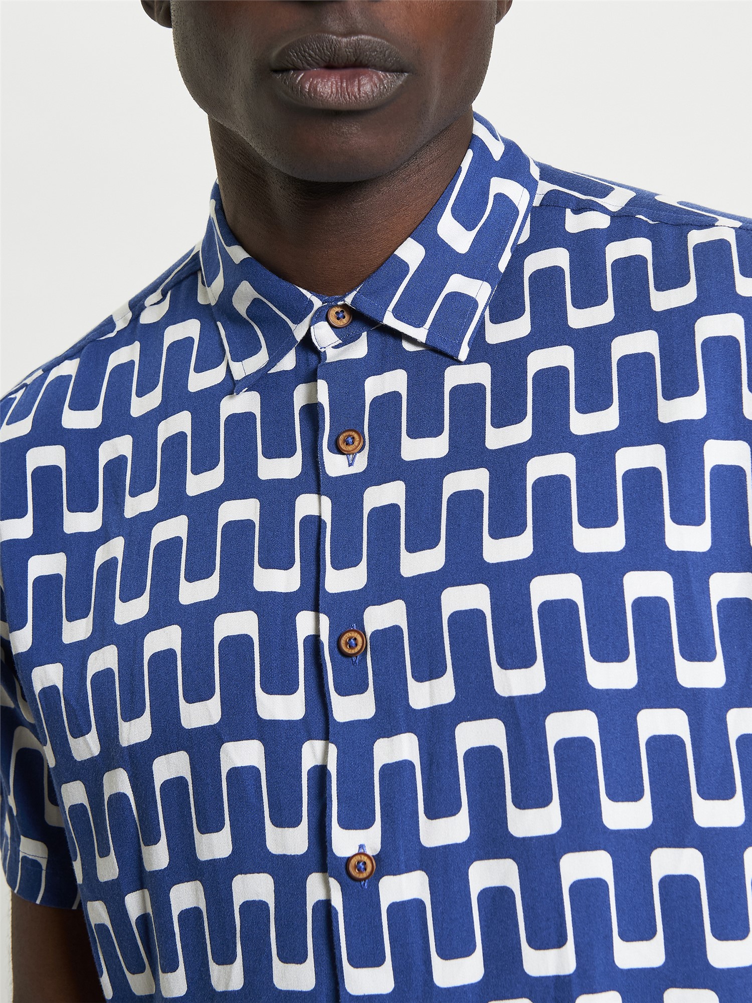 Short Sleeve Jazz Print Shirt