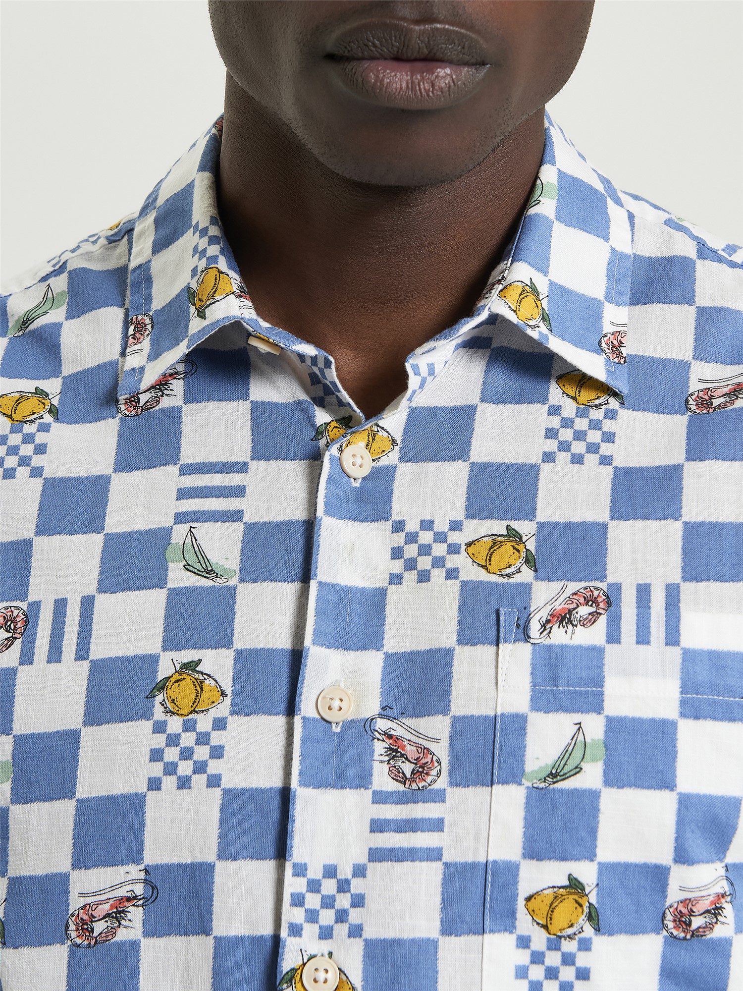 Chequerboard Print Shirt