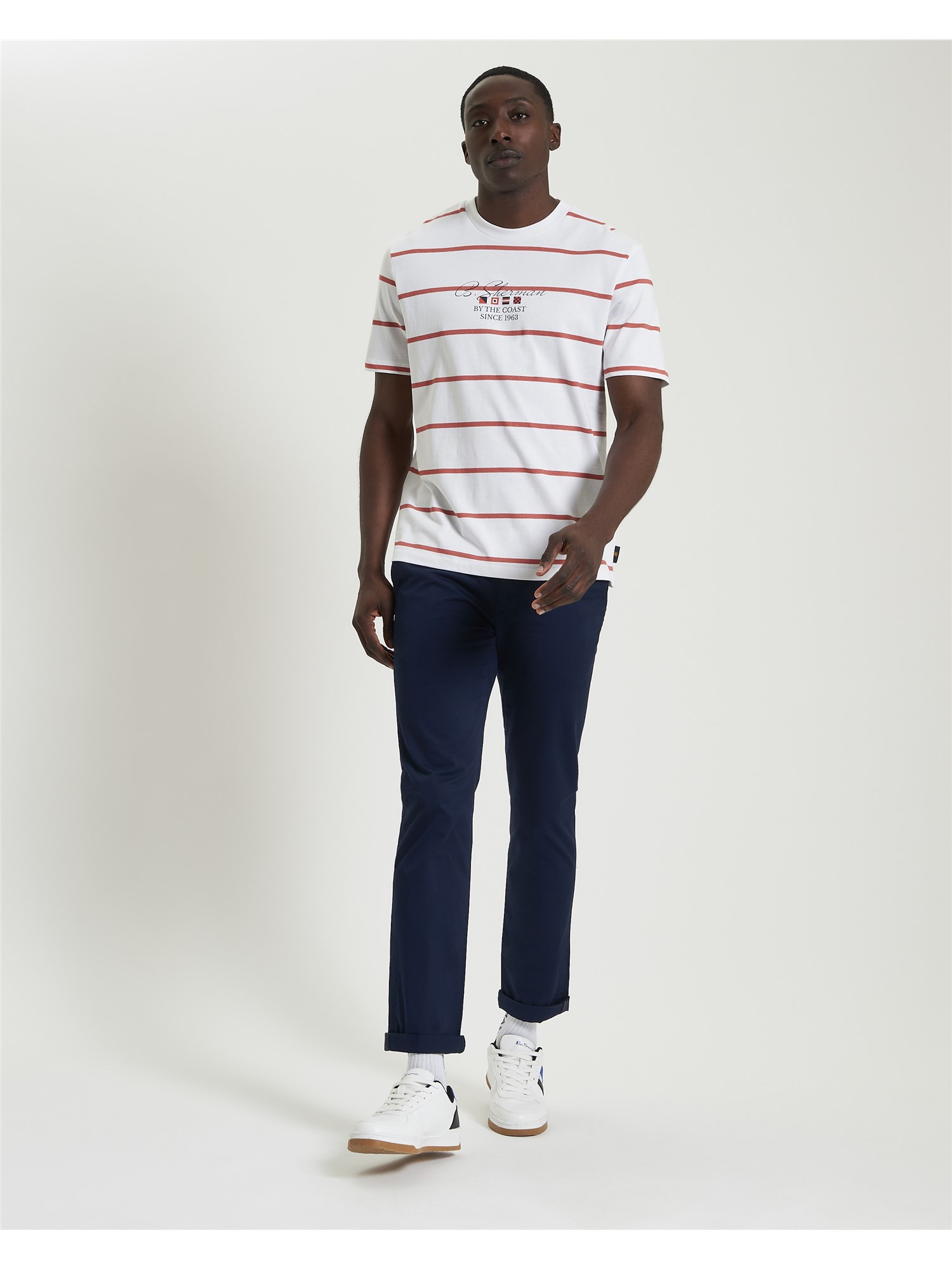 Stripe Script Tee