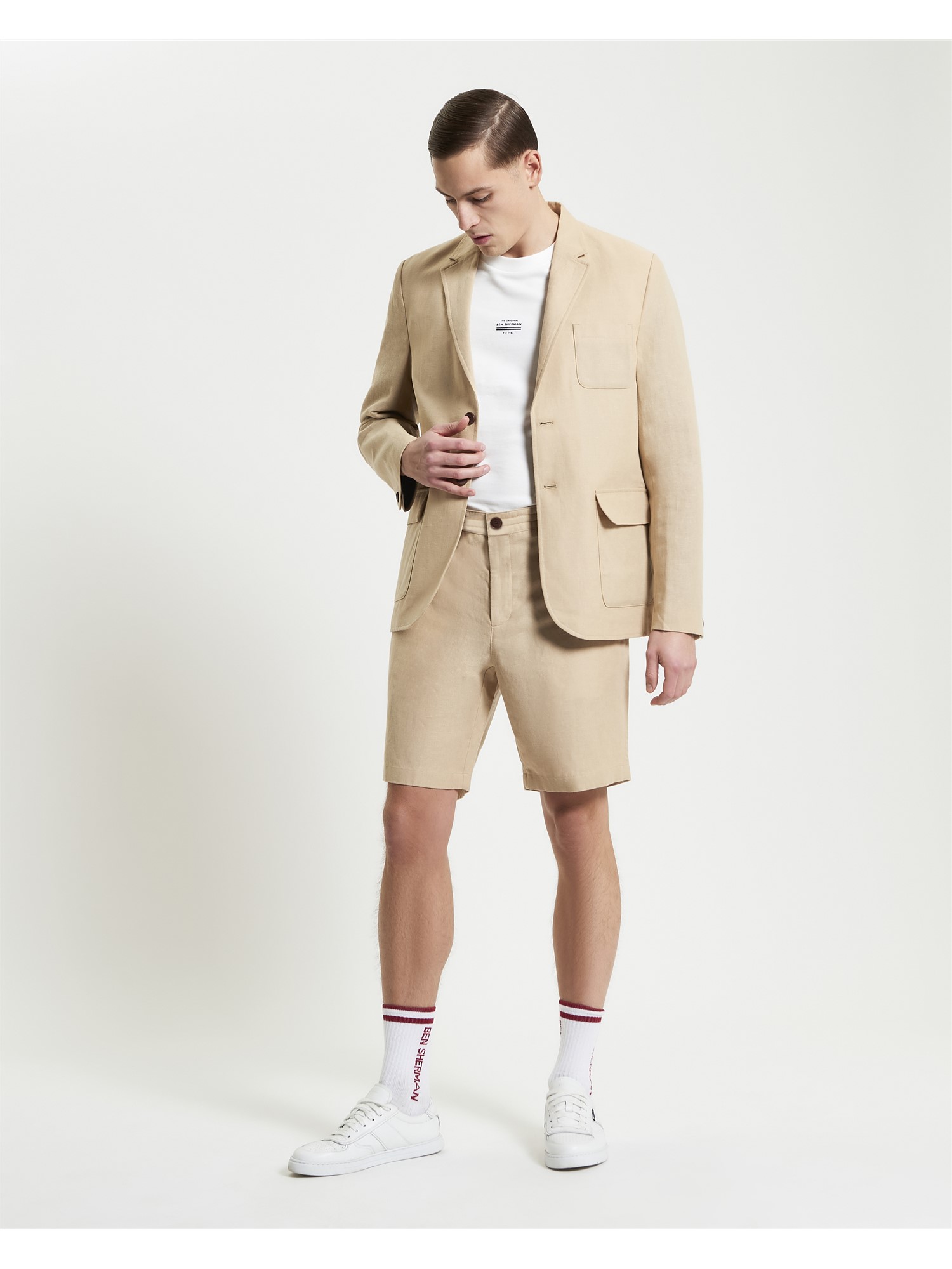Linen Cotton Drawcord Shorts