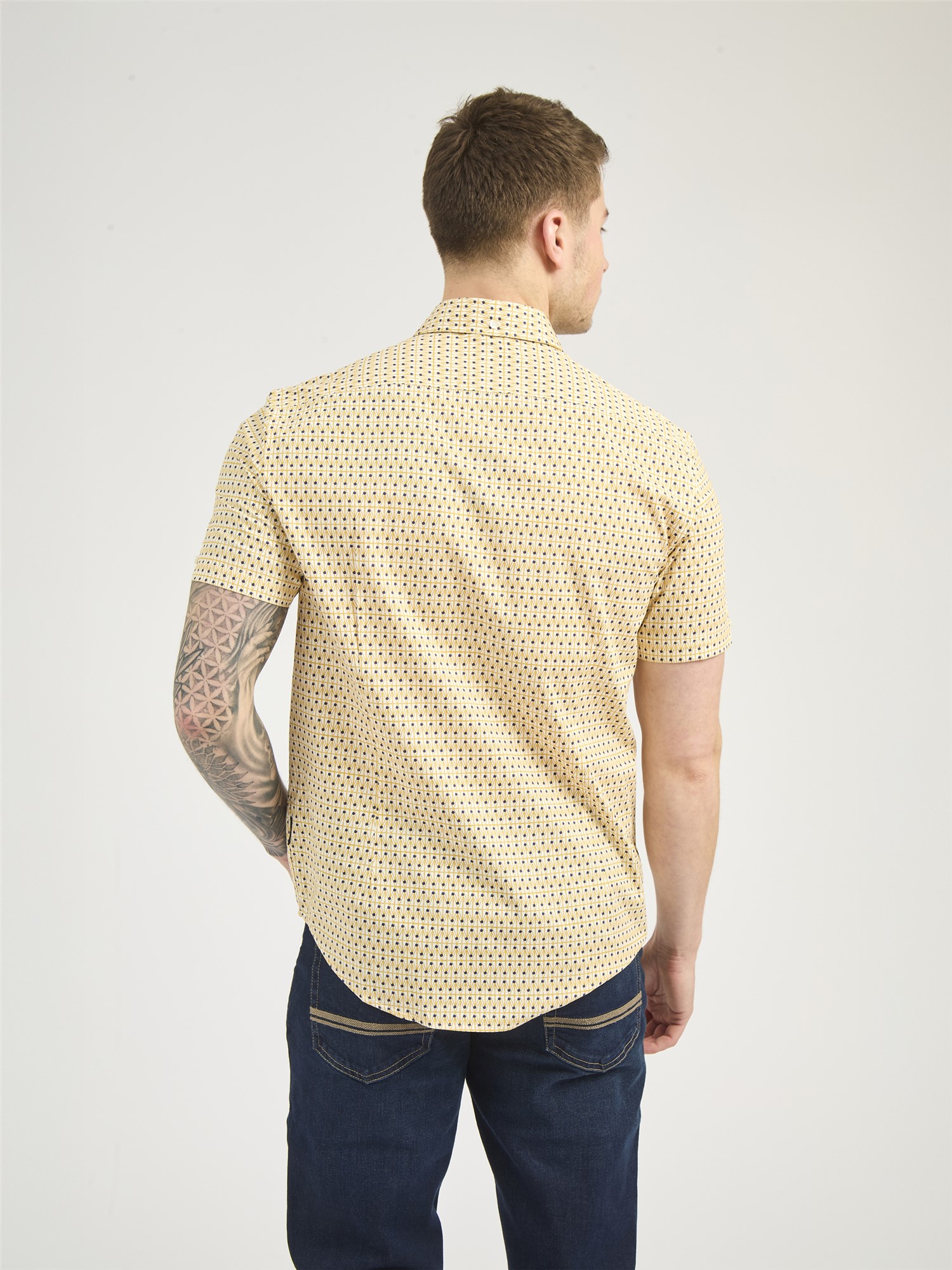 Short Sleeve Geo Spot Print Shirt