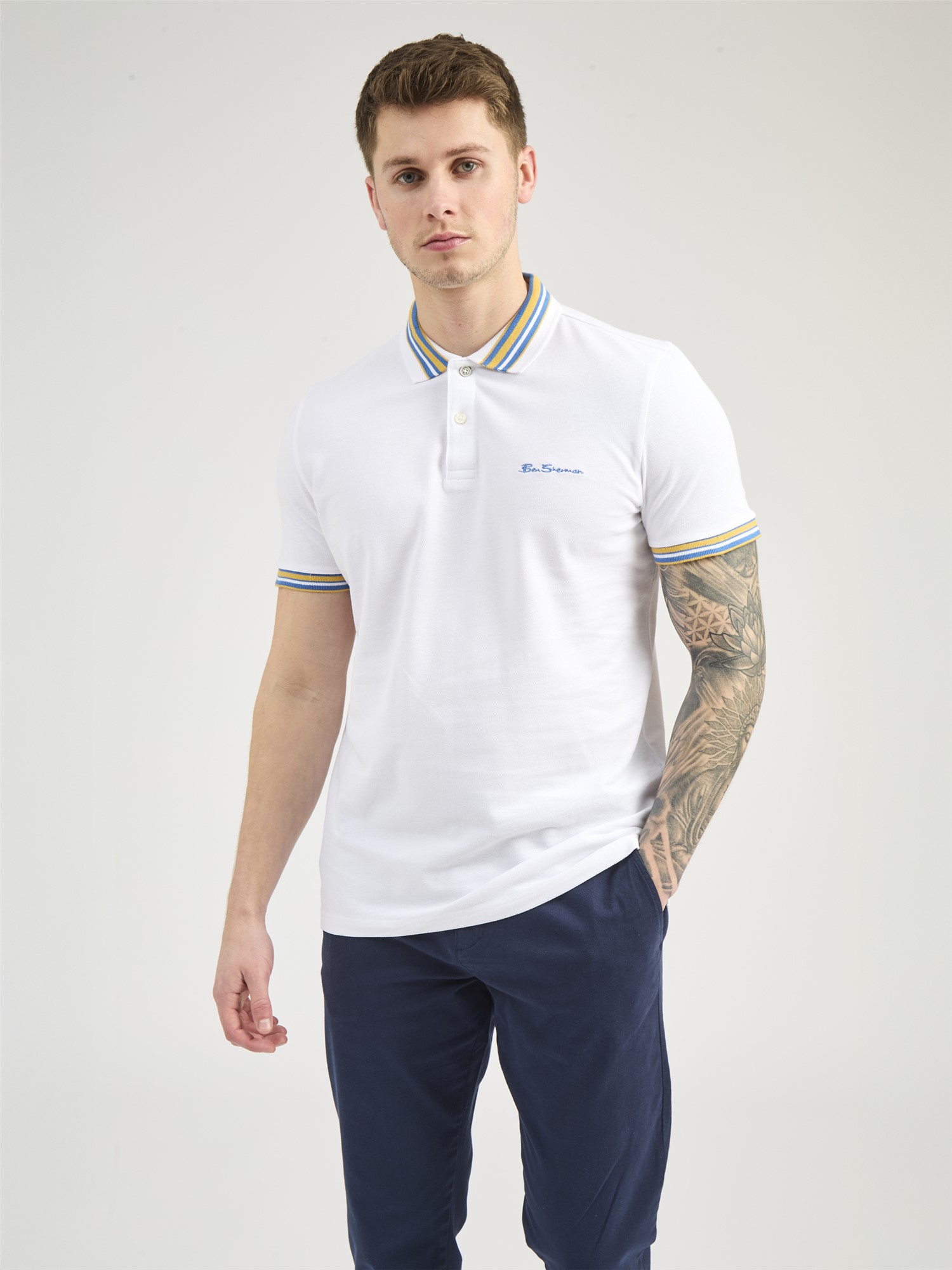House Collar Logo Pique Polo
