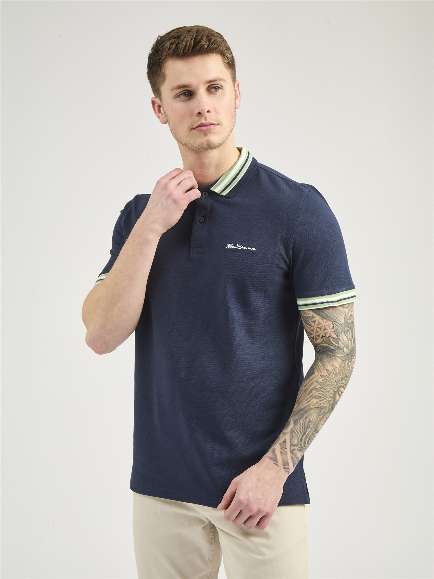 House Collar Logo Pique Polo