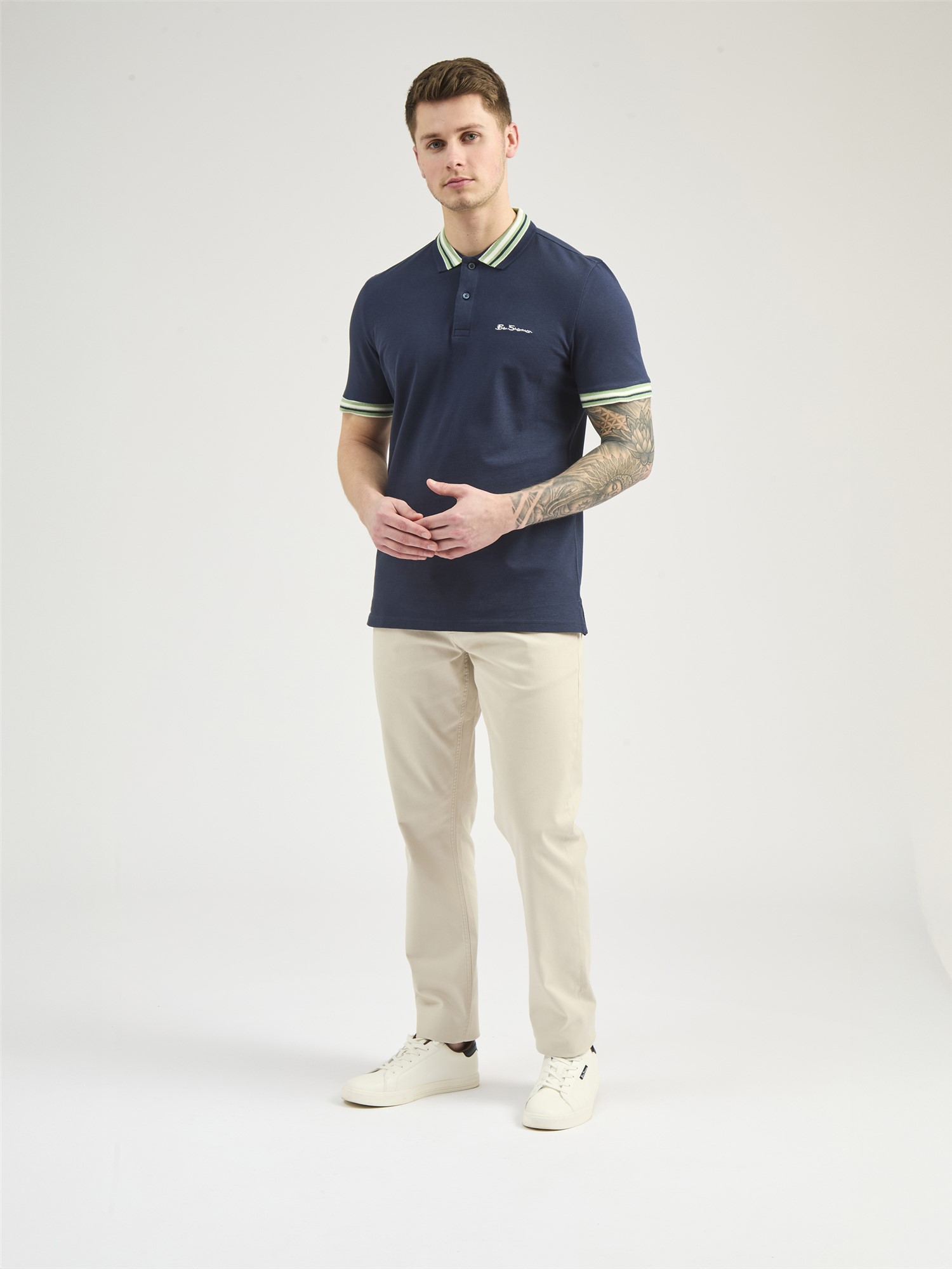 House Collar Logo Pique Polo
