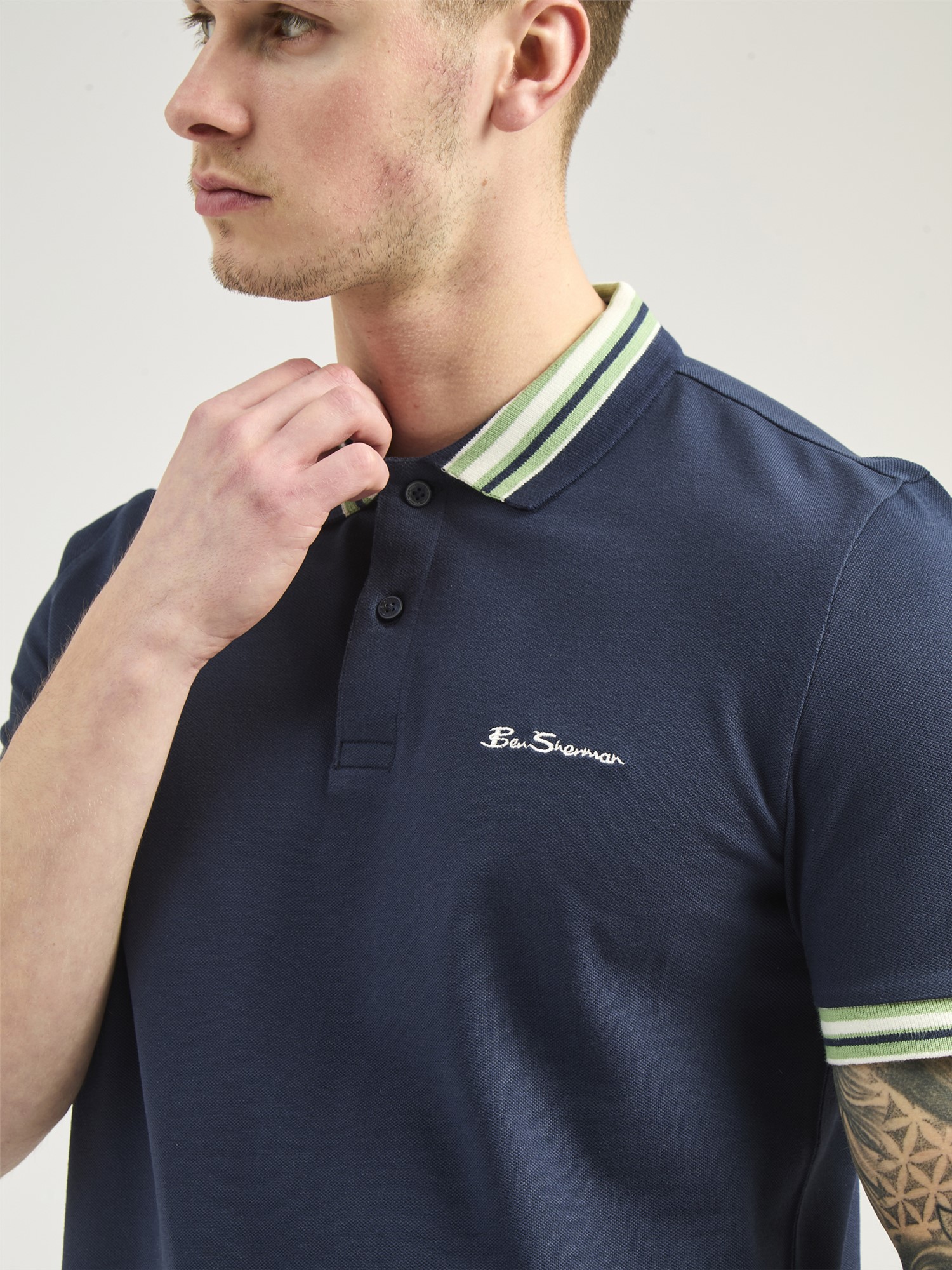 House Collar Logo Pique Polo