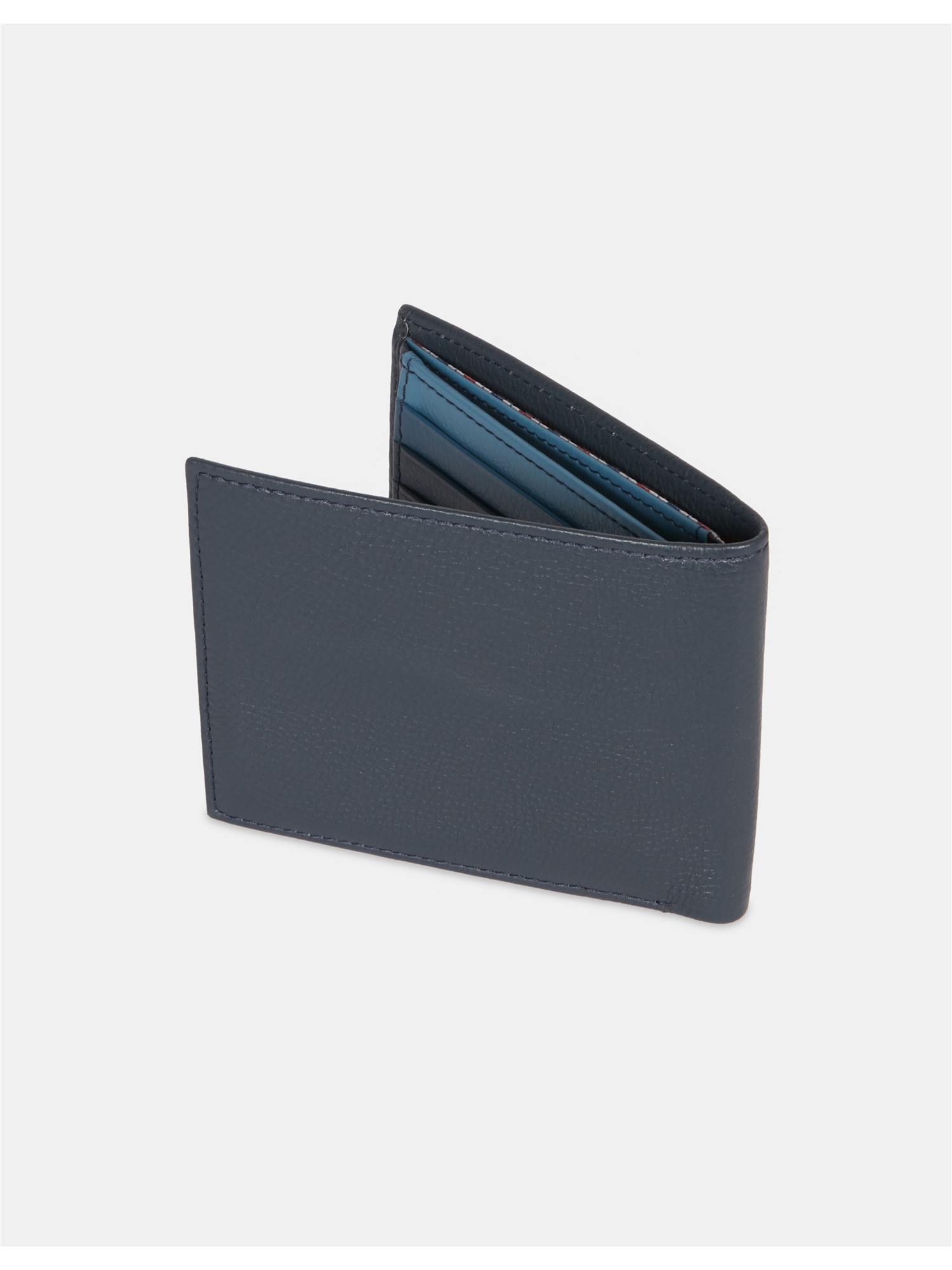 Boxed Leather Contrast Wallet