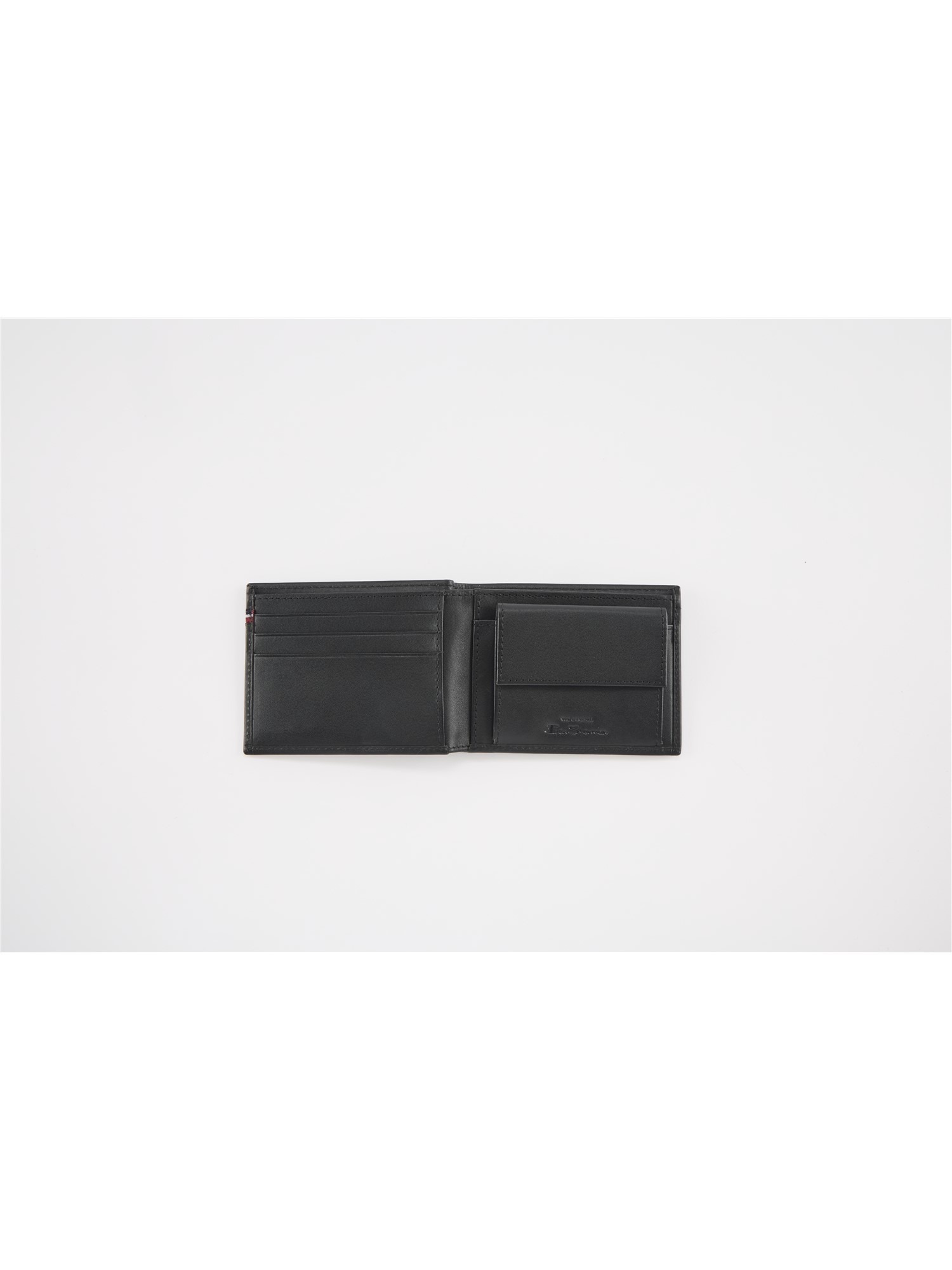 Panel Stripe Tape Billfold Leather Wallet
